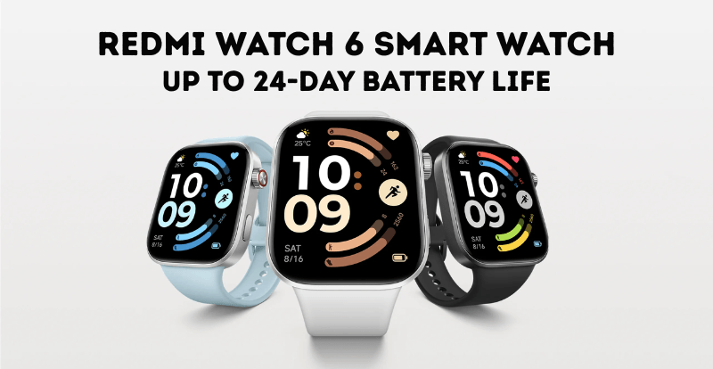 Redmi Watch 6 Smartwatch: GPS, AMOLED Display & Long Battery Life