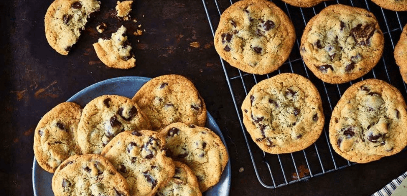 chocolate chip cookies made in xiaomi oven