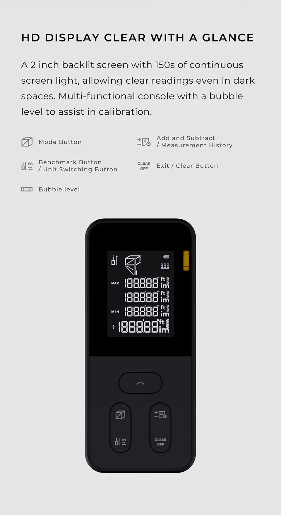 Xiaomi HOTO Laser Measuring Rangefinder Eco Xiaomi HOTO Laser Measuring Rangefinder Eco