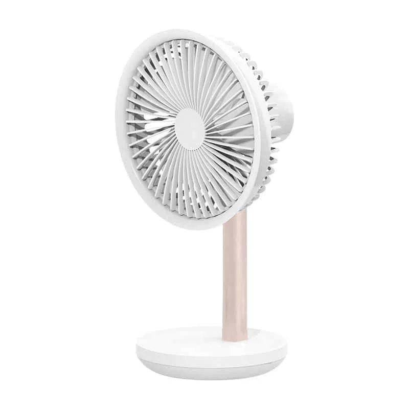 Solove Rechargeable Portable Desktop Fan White -Gold 