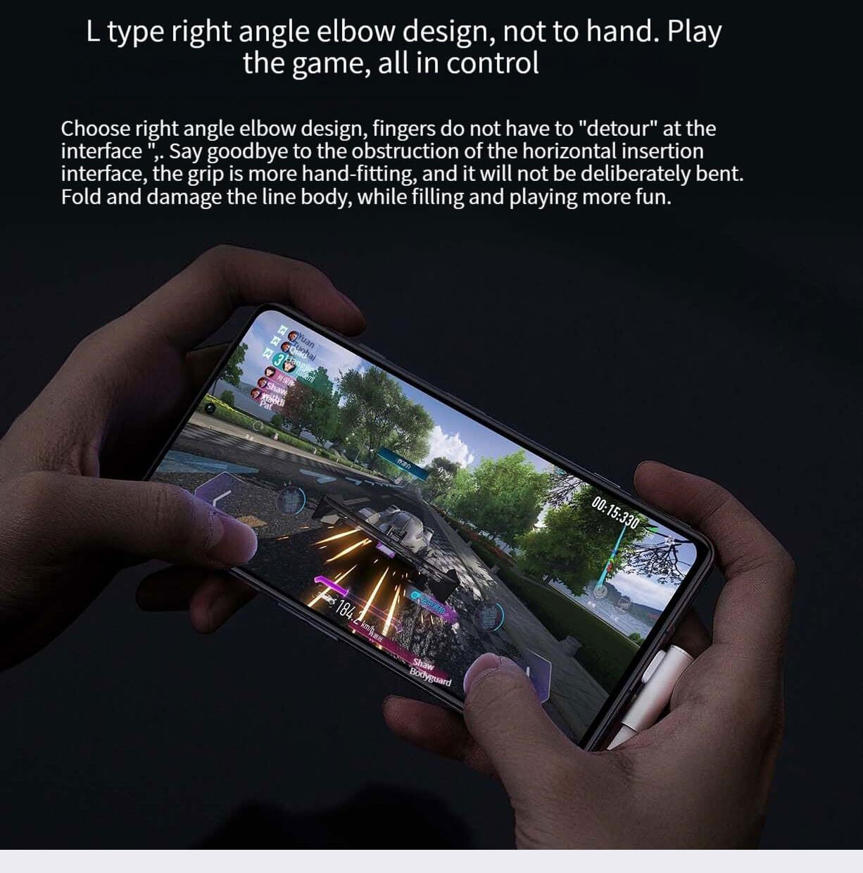 Xiaomi 6A L Shaped Type-C fast charging data cable