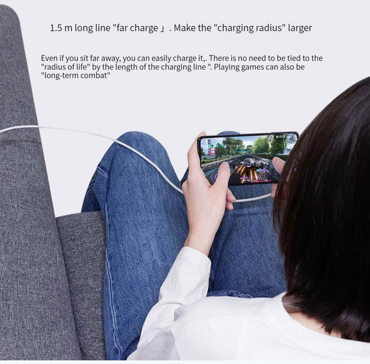 Xiaomi 6A L Shaped Type-C fast charging data cable