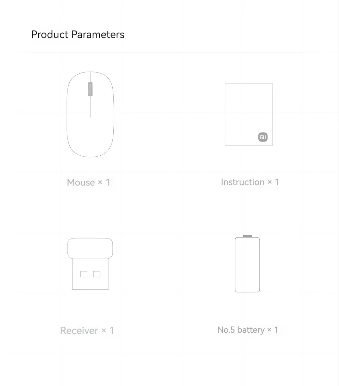 Xiaomi Wireless Mouse Silent Edition E318