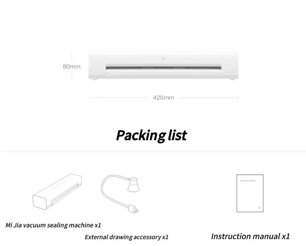 Xiaomi Automatic Vacuum Sealing Machine