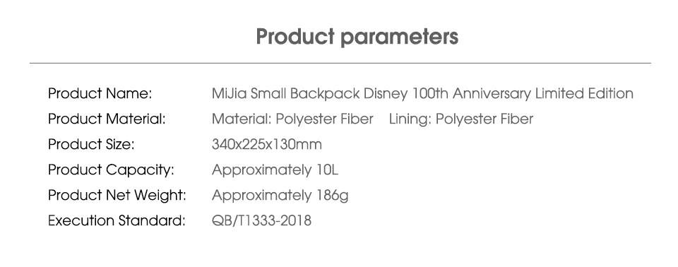 Xiaomi Backpack Disney 100th Anniversary Limited Edition