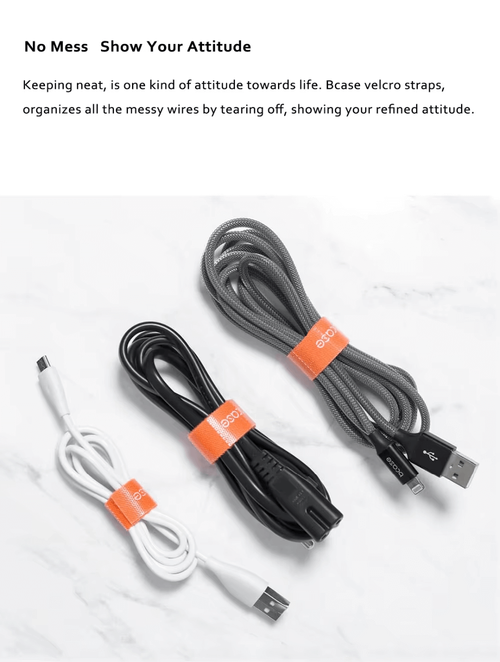 Xiaomi Bcase Cable Organizer Tearable Velcro