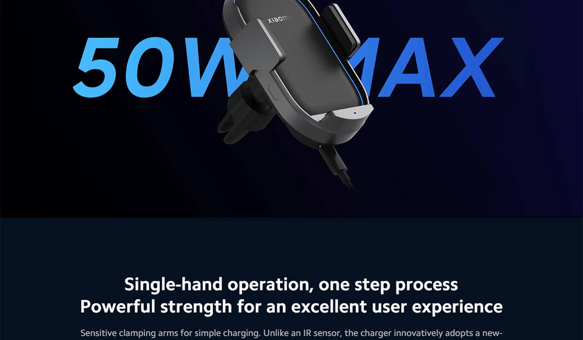 Xiaomi 50W Wireless Car Charger