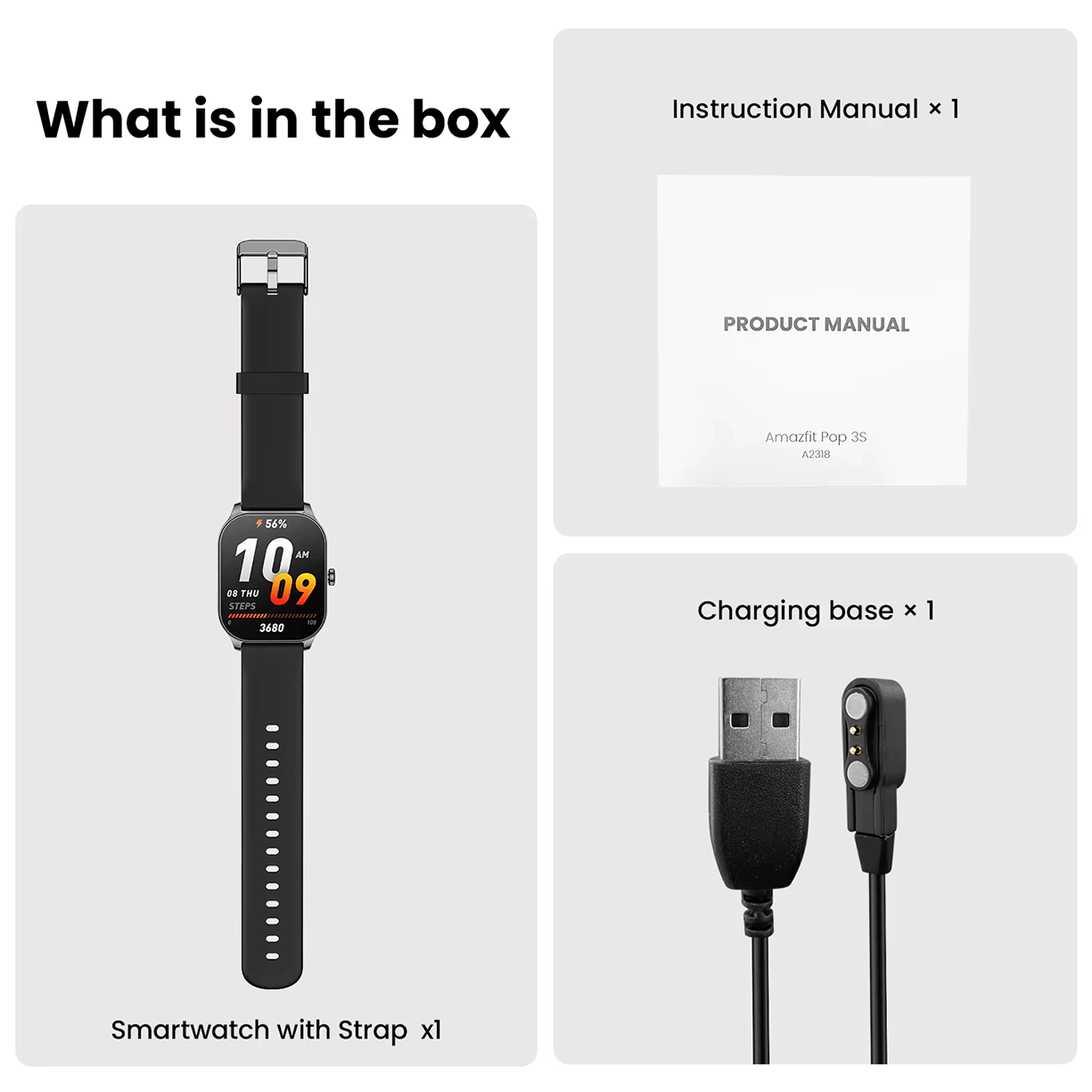 Amazfit Pop 3S Smart Watch