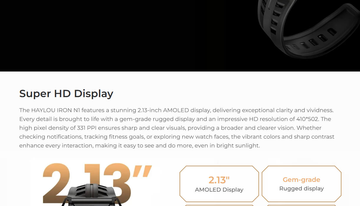 HAYLOU IRON N1 Smart Watch