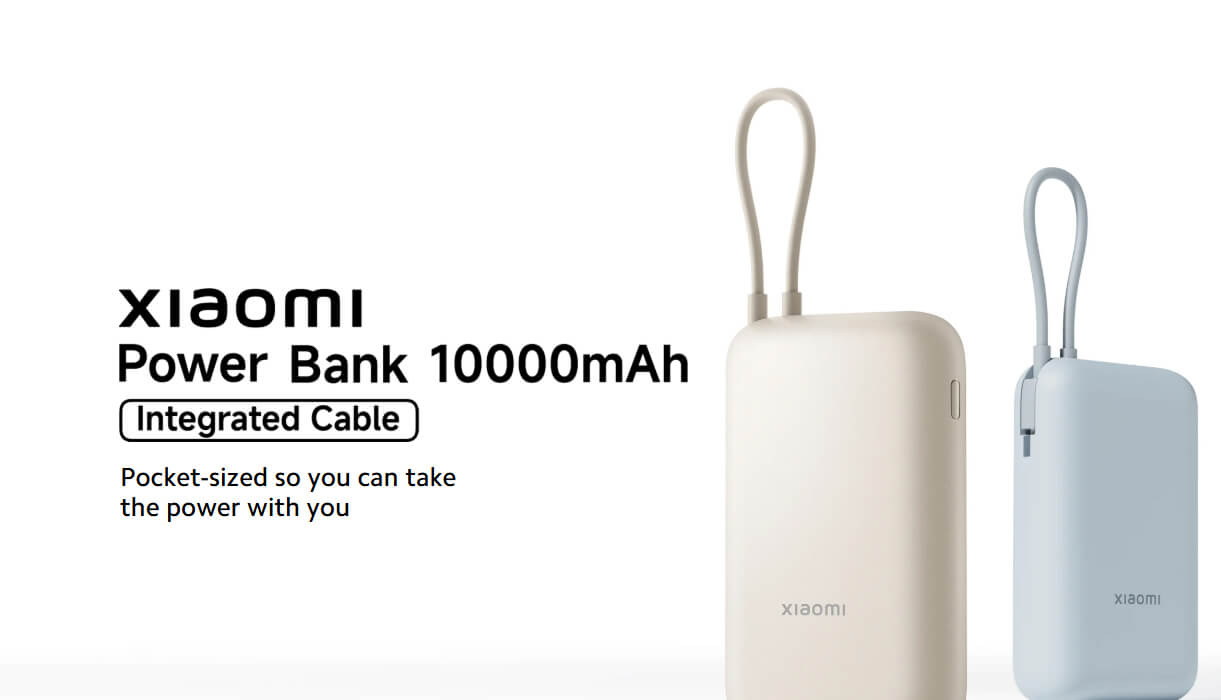 Xiaomi Power Bank 10000mAh (Integrated Cable)