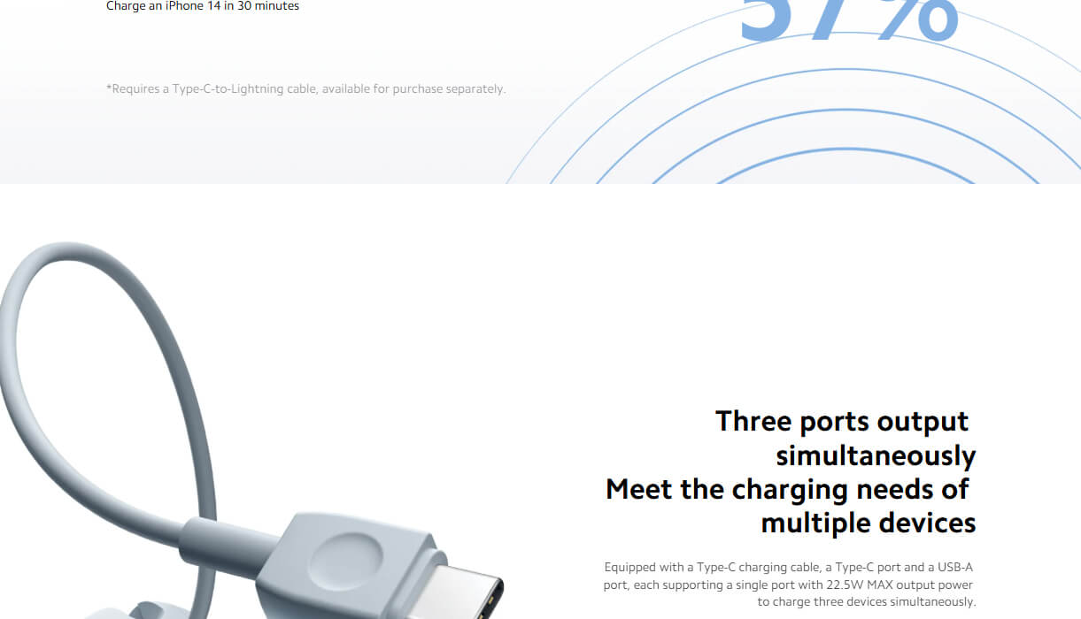 Xiaomi Power Bank 10000mAh (Integrated Cable)