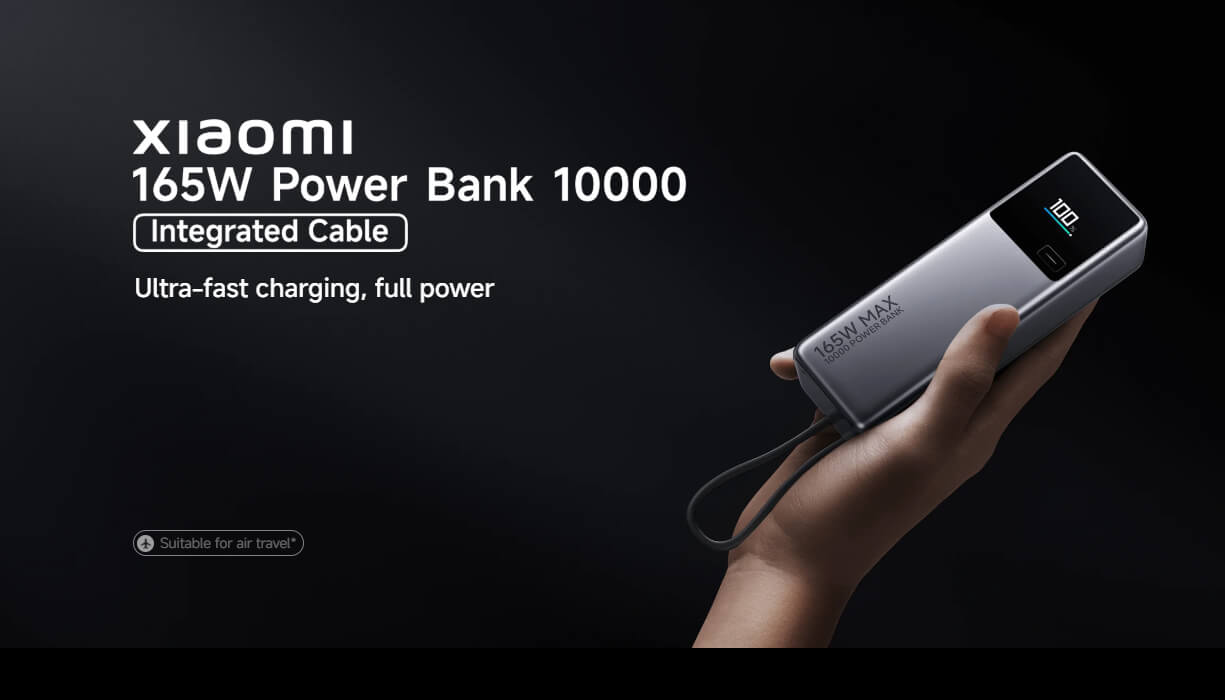 Xiaomi 165W Power Bank 10000 (Integrated Cable) Xiaomi 165W Power Bank 10000 (Integrated Cable)
