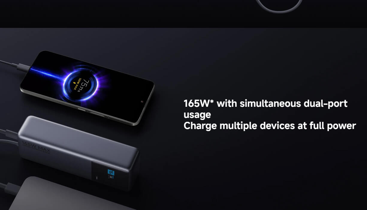 Xiaomi 165W Power Bank 10000 (Integrated Cable) Xiaomi 165W Power Bank 10000 (Integrated Cable)