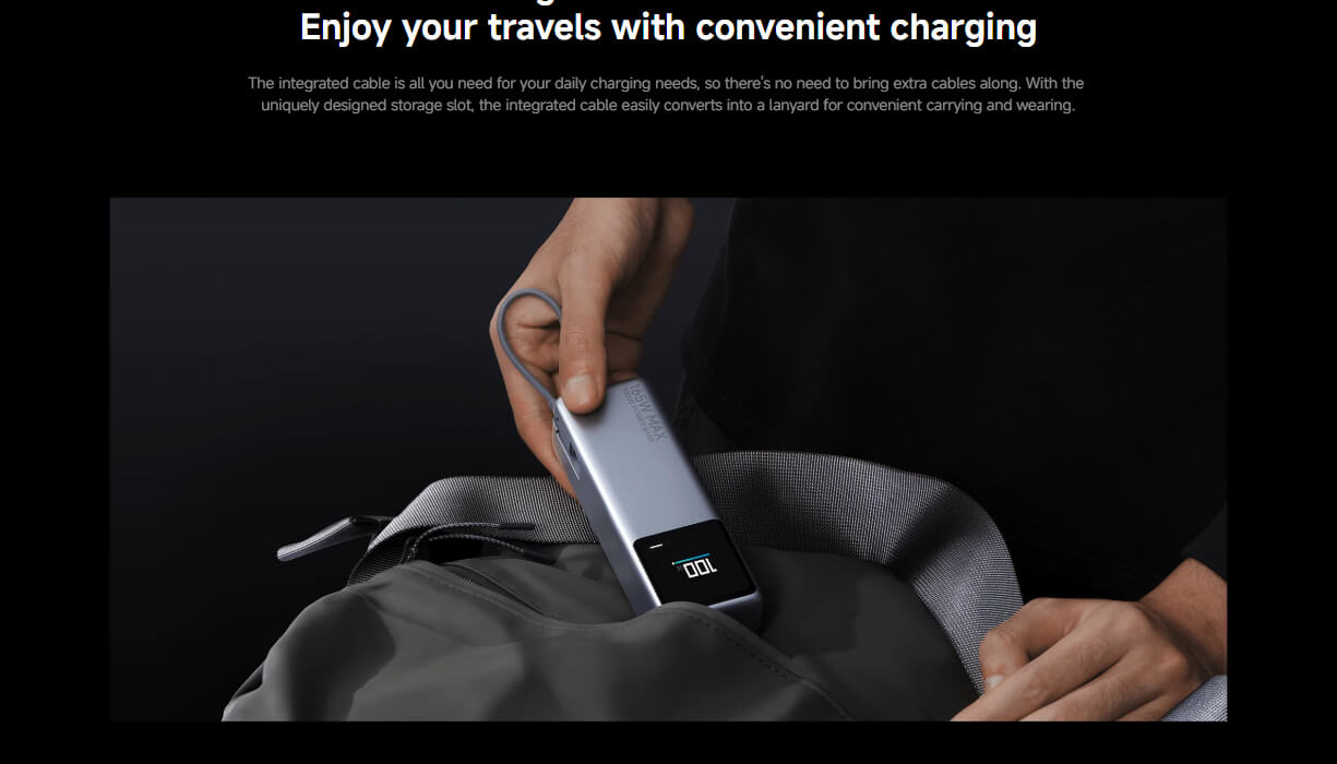 Xiaomi 165W Power Bank 10000 (Integrated Cable) Xiaomi 165W Power Bank 10000 (Integrated Cable)