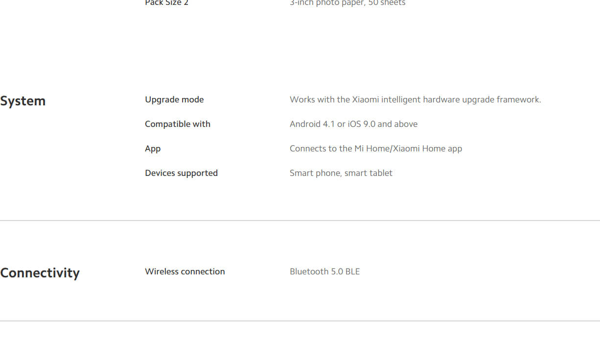 Mi Portable Photo Printer