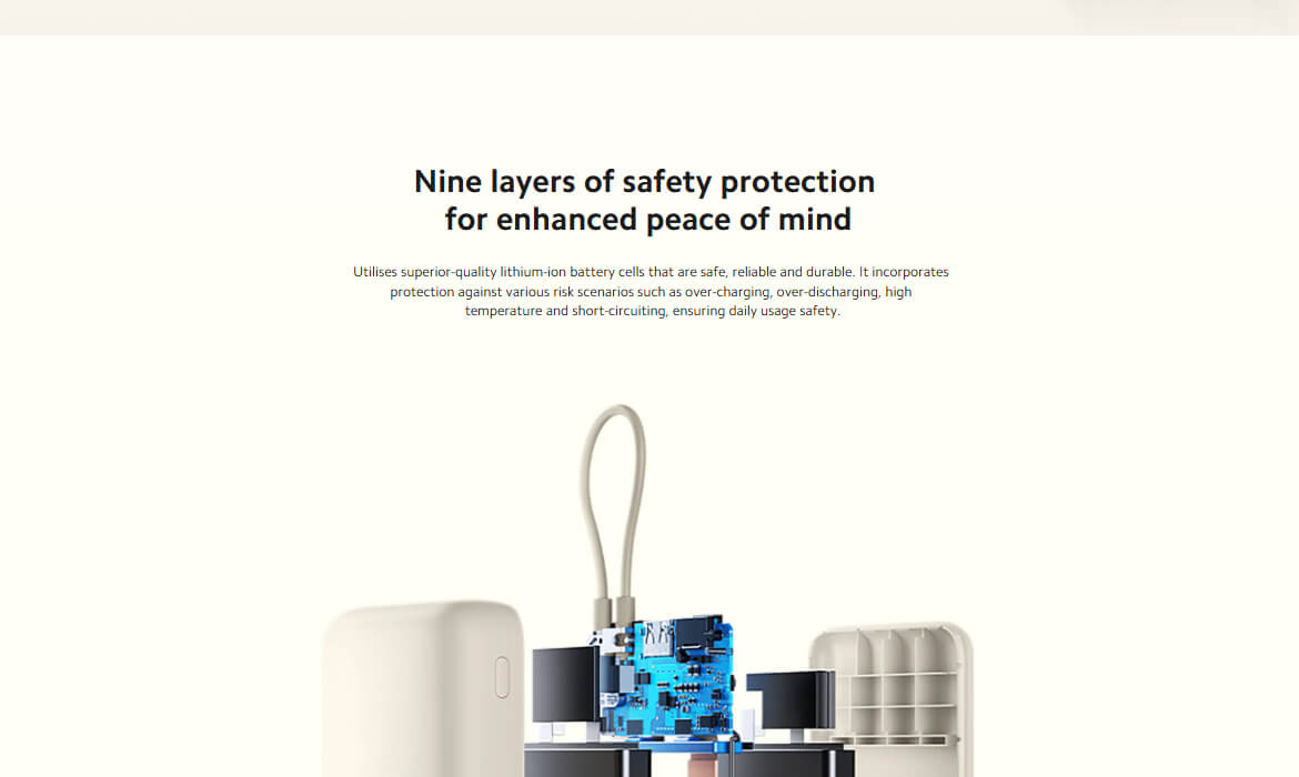 Xiaomi 33W Power Bank 20000mAh (Integrated Cable)