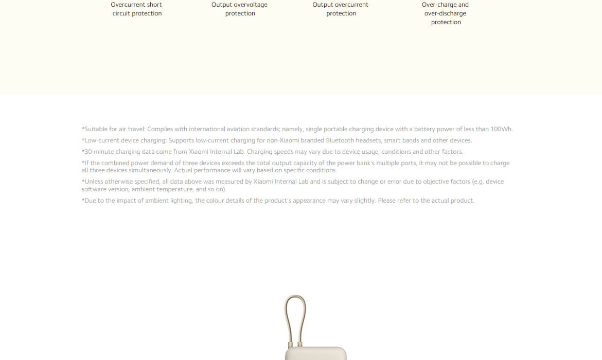 Xiaomi 33W Power Bank 20000mAh (Integrated Cable)