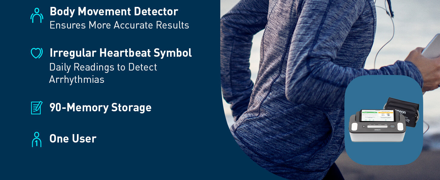 OMRON Complete 2-in-1 Wireless Upper Arm Blood Pressure Monitor + EKG (ECG)