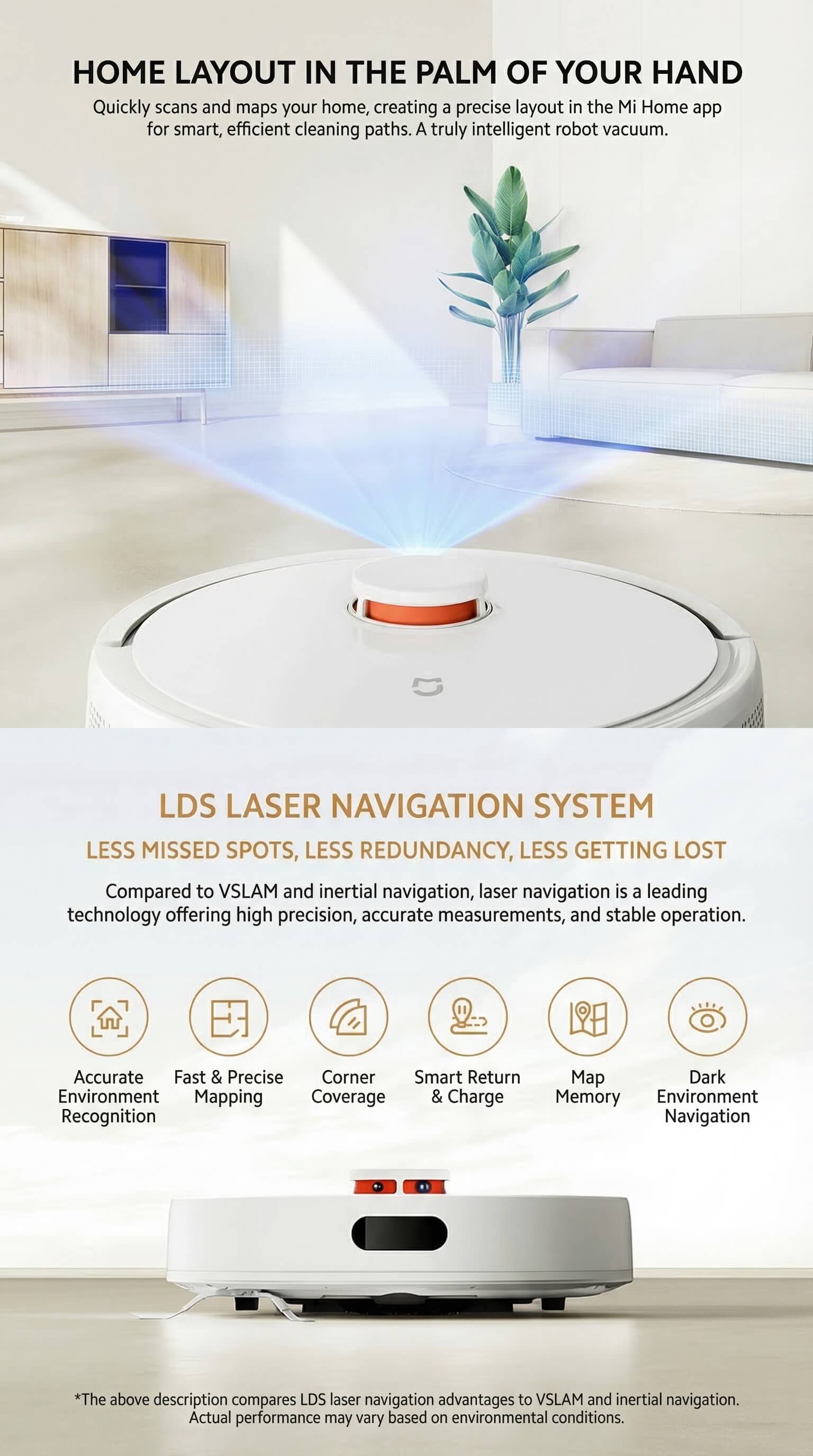 Mi Home Robot Vacuum Cleaner 3C Enhanced Edition