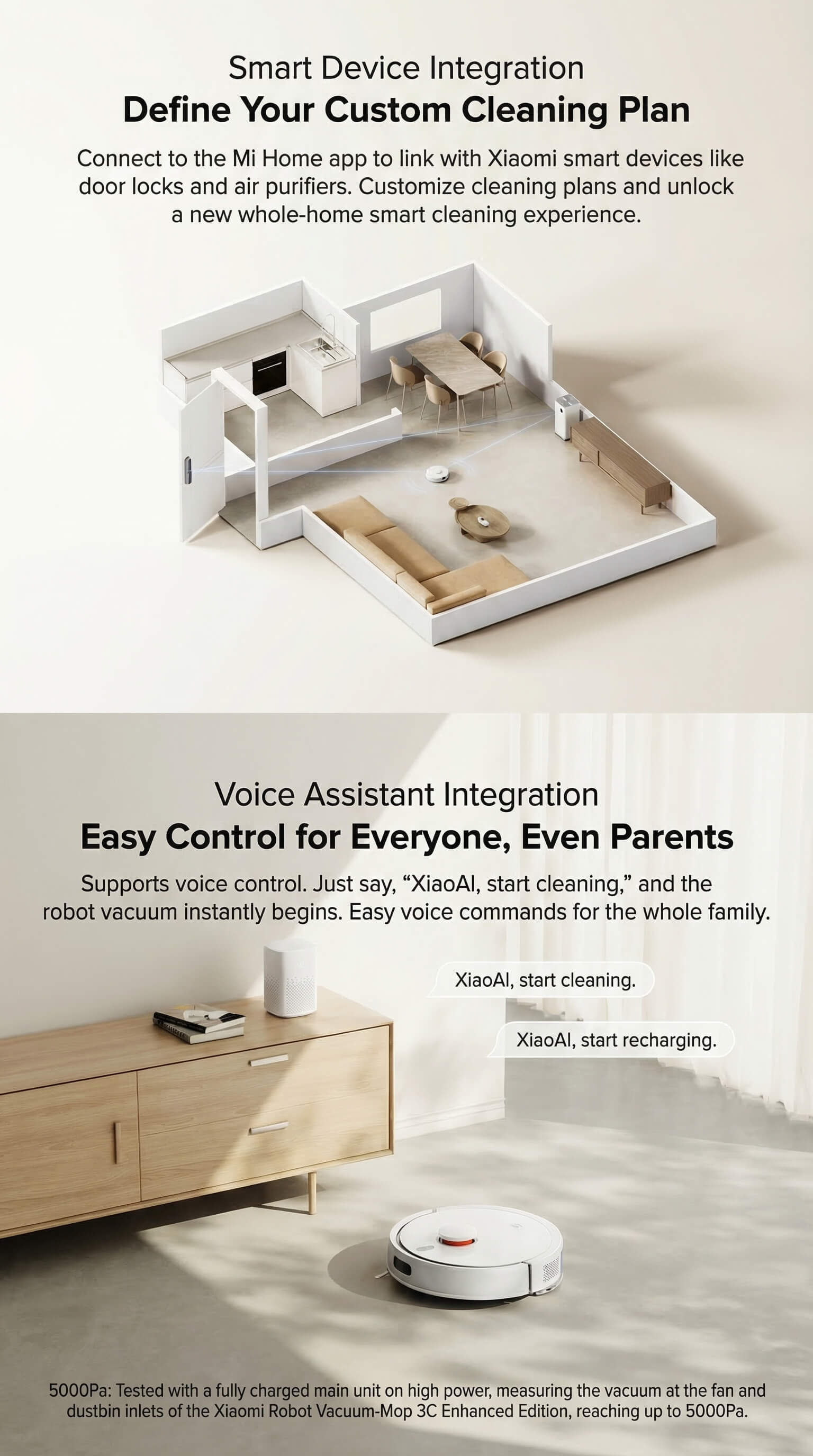 Mi Home Robot Vacuum Cleaner 3C Enhanced Edition