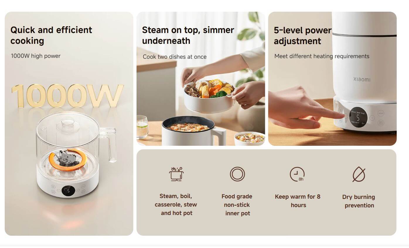 Mi Smart Multifunctional Cooking Pot 1.5L