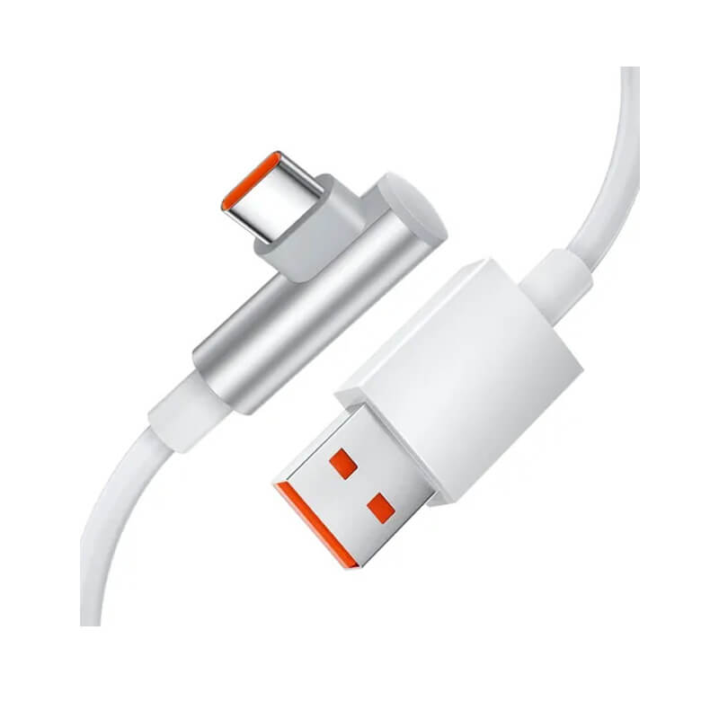 Xiaomi Mi 6A L-shaped Type-C fast charging cable White 