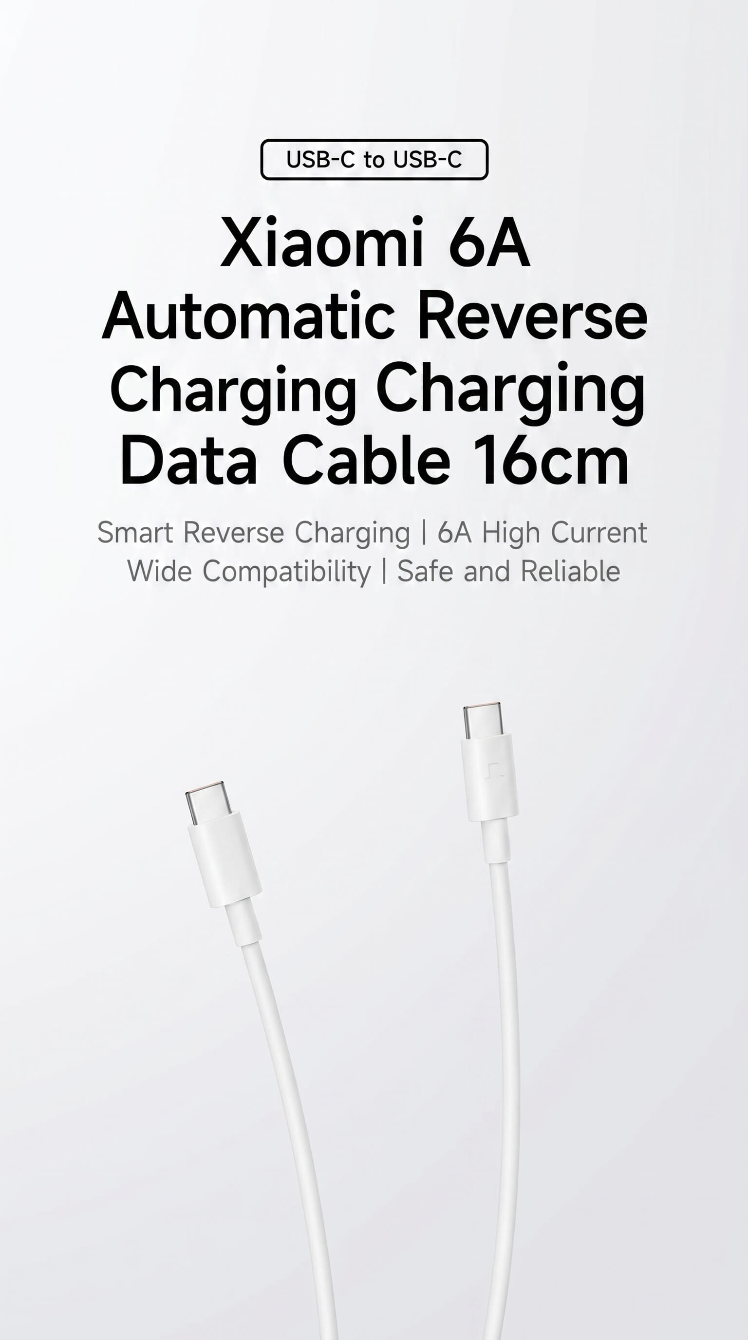 Xiaomi 6A Auto Reverse Charging Cable
