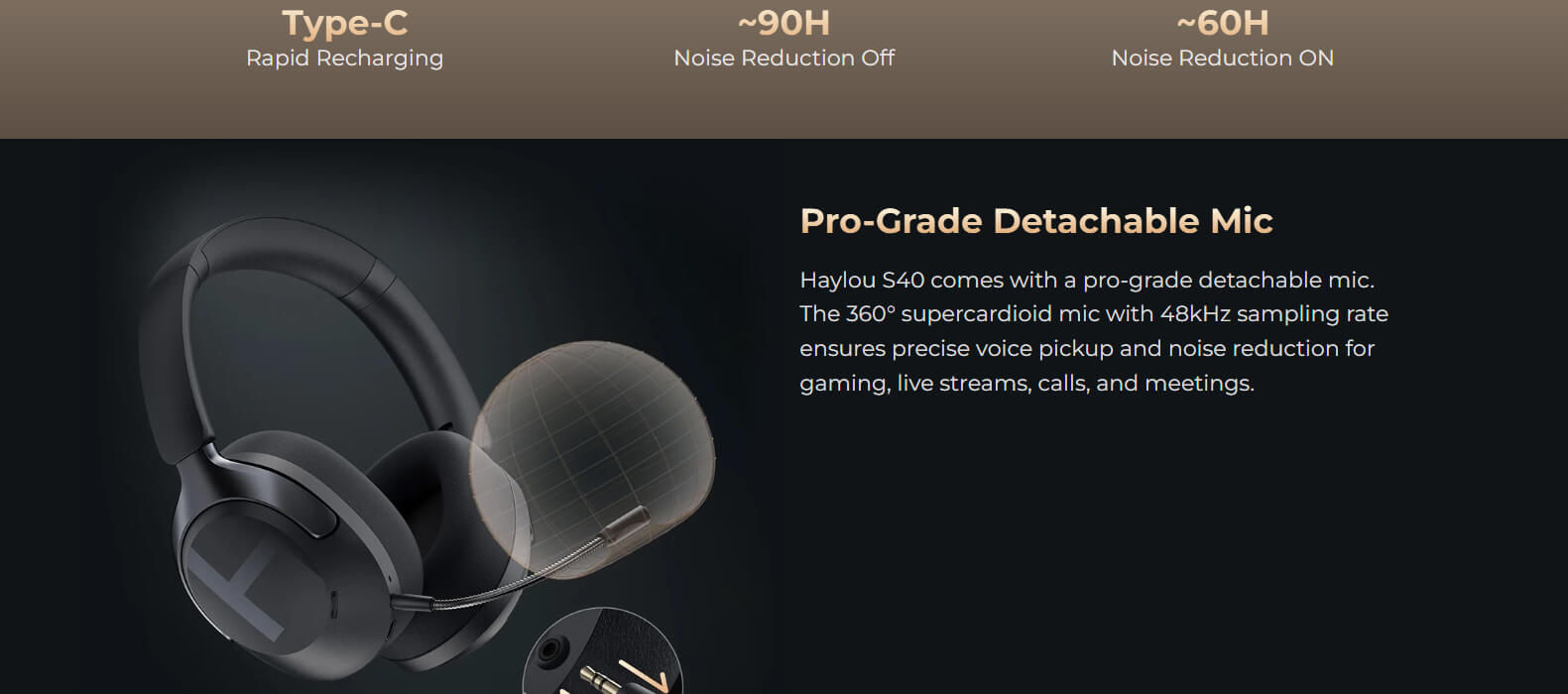 Haylou S40 ANC Wireless Headphones