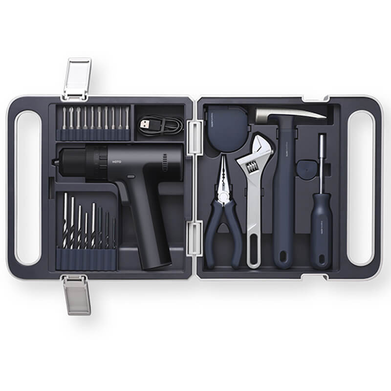 HOTO Little Monkey Tool Box Household Electric Screwdriver Set