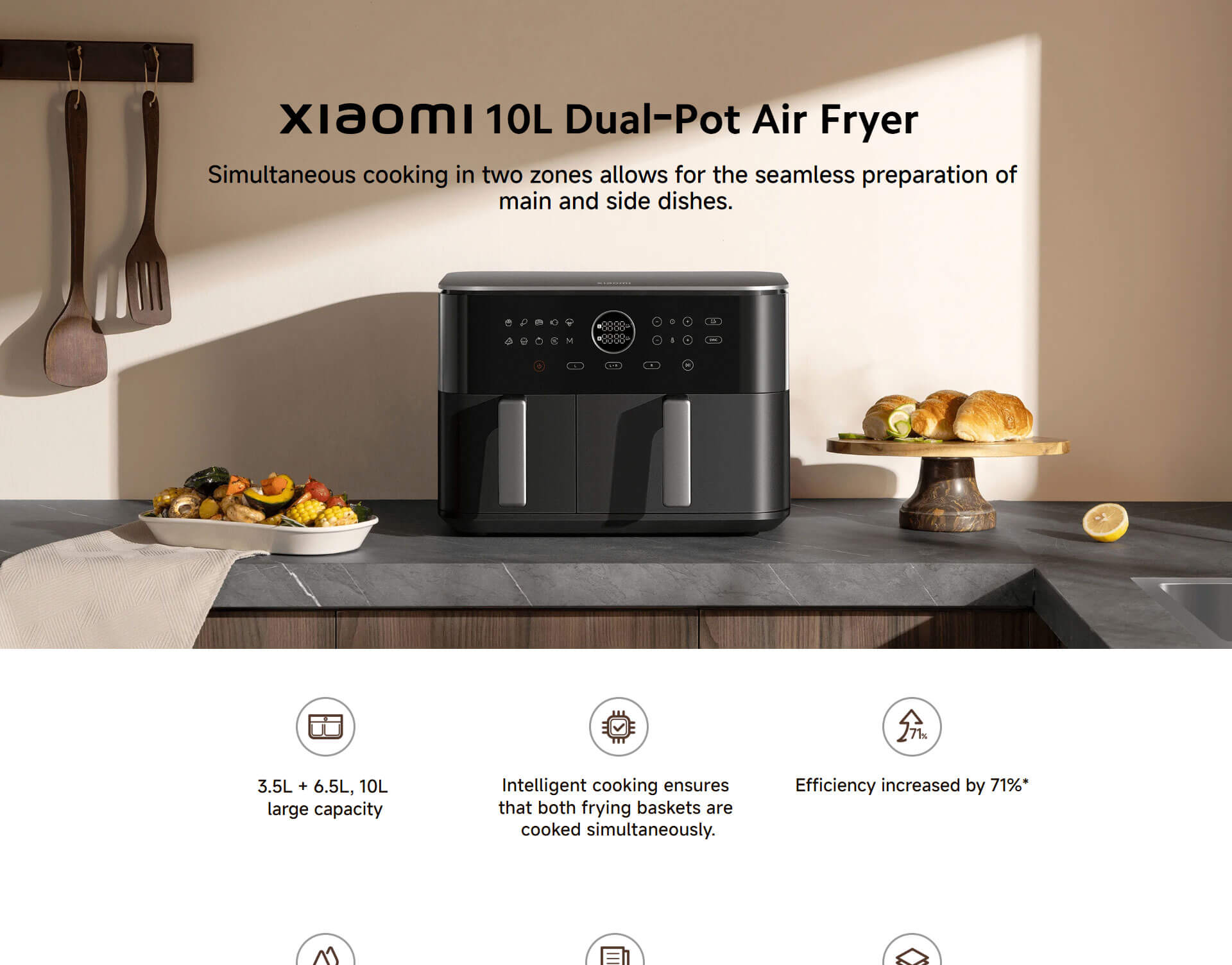 Xiaomi Dual Zone Air Fryer 10L