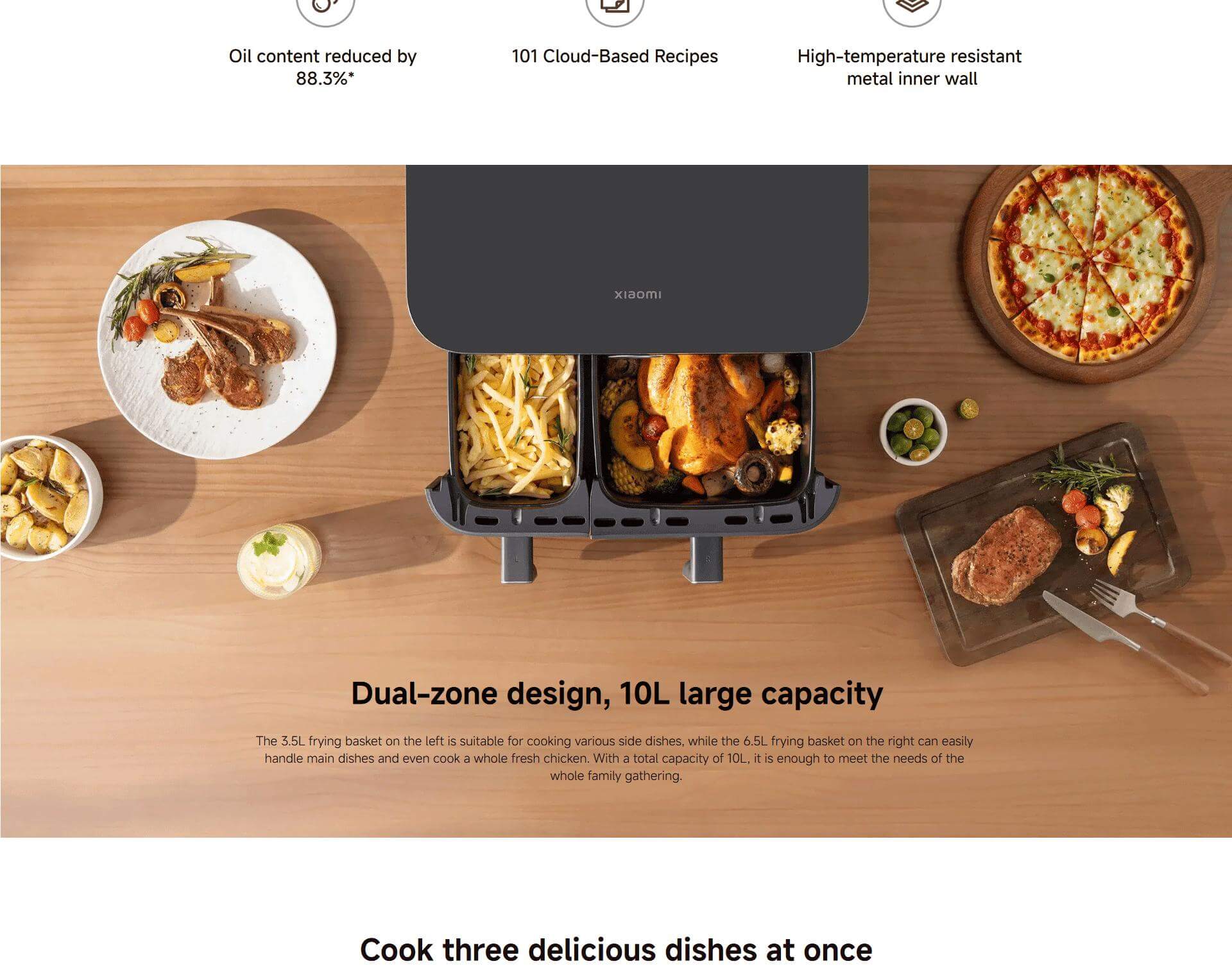 Xiaomi Dual Zone Air Fryer 10L