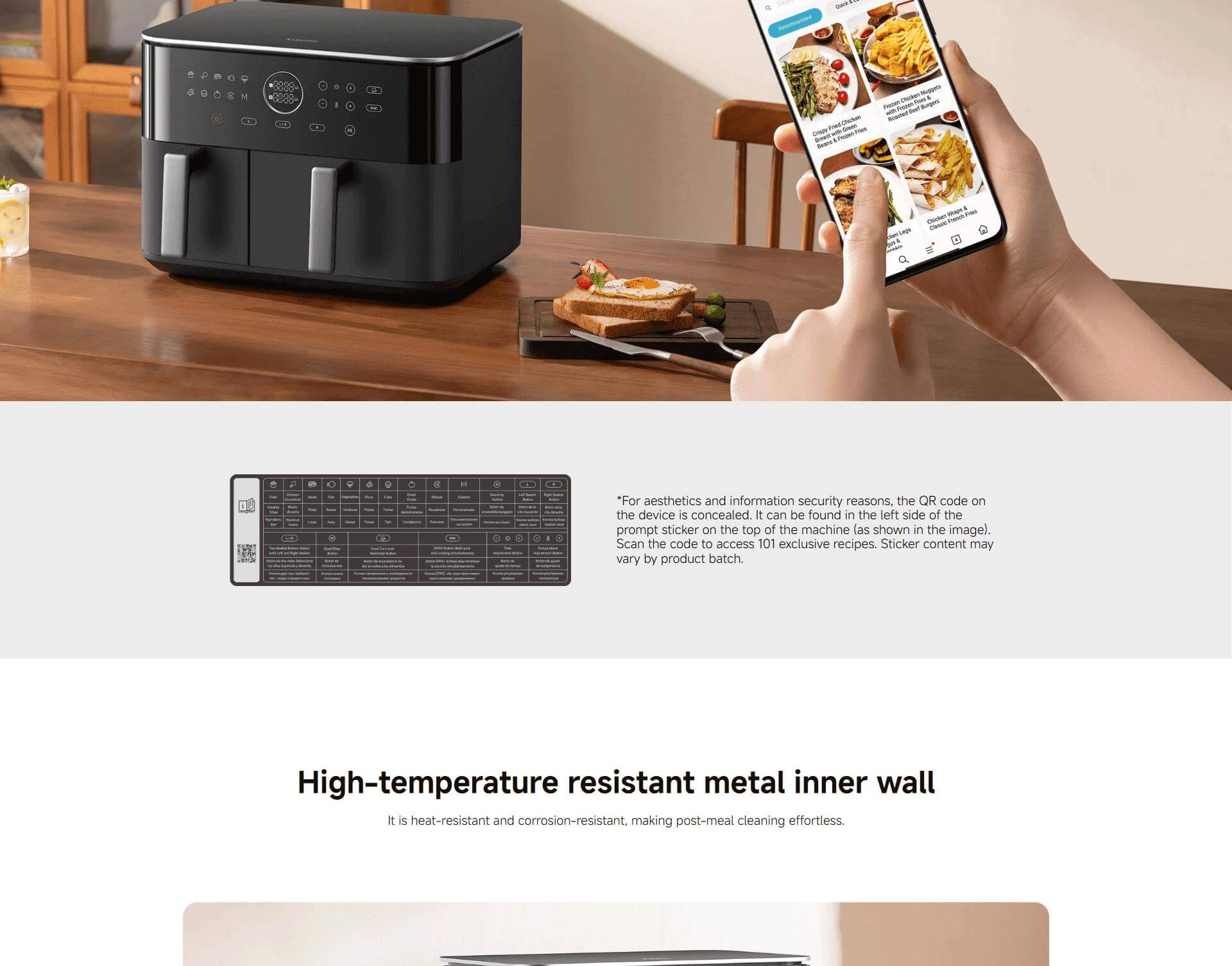 Xiaomi Dual Zone Air Fryer 10L
