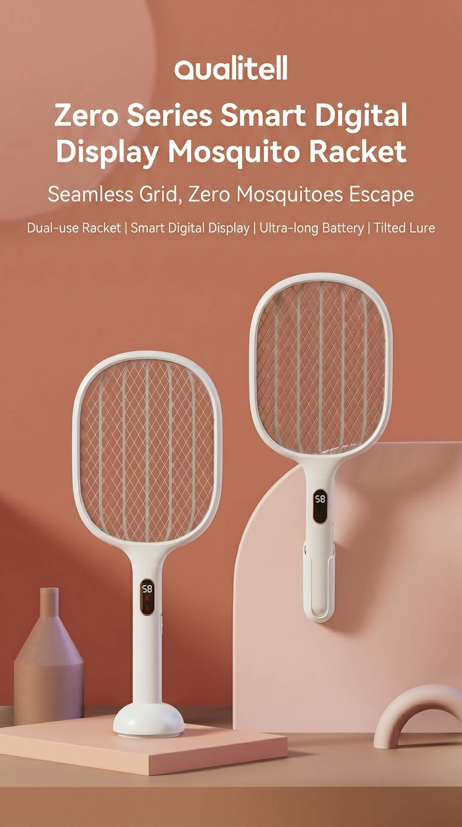 Mi Qualitell Digital Display Mosquito Swatter