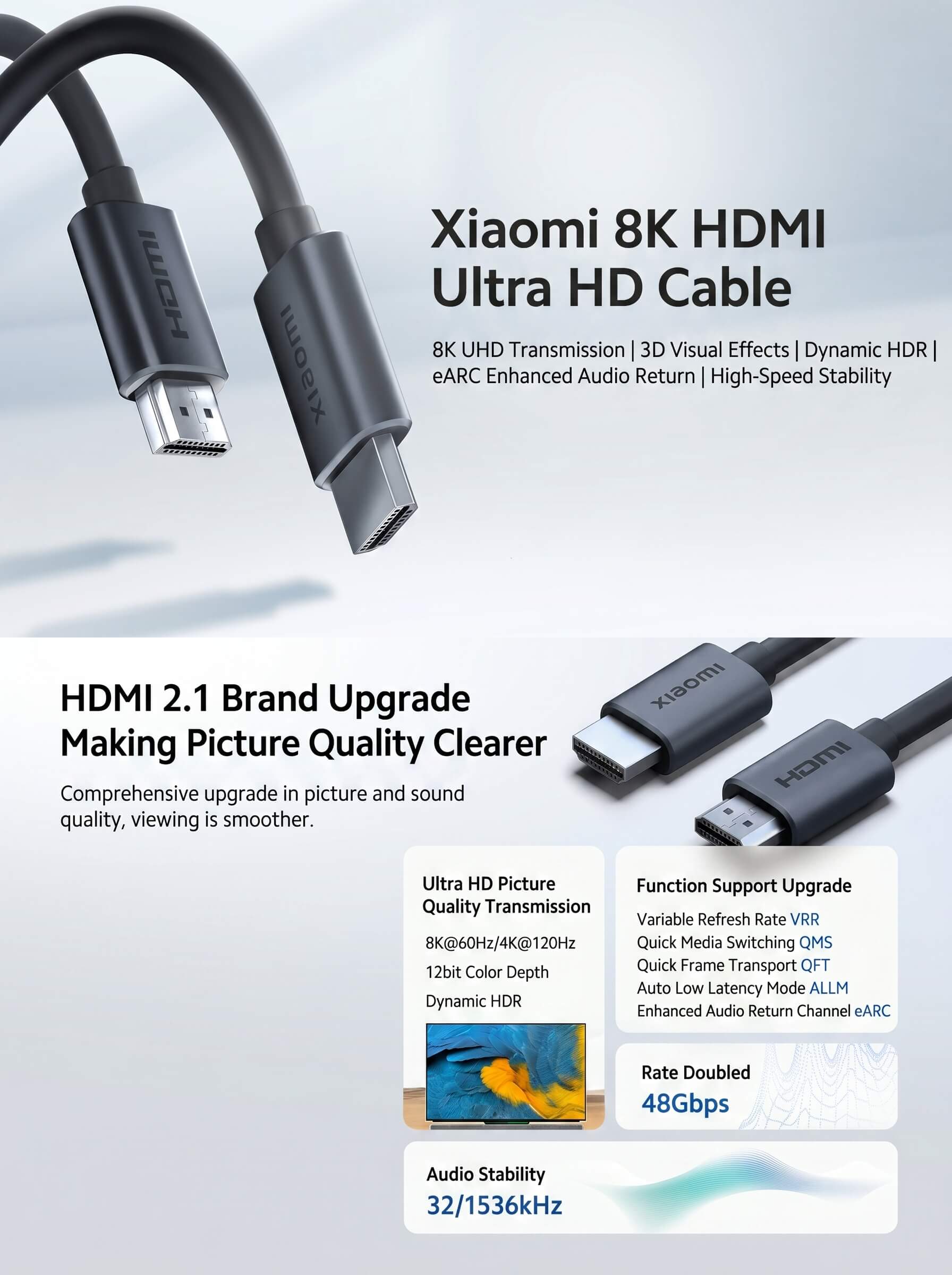 Xiaomi 8K HDMI Ultra HD Data Cable