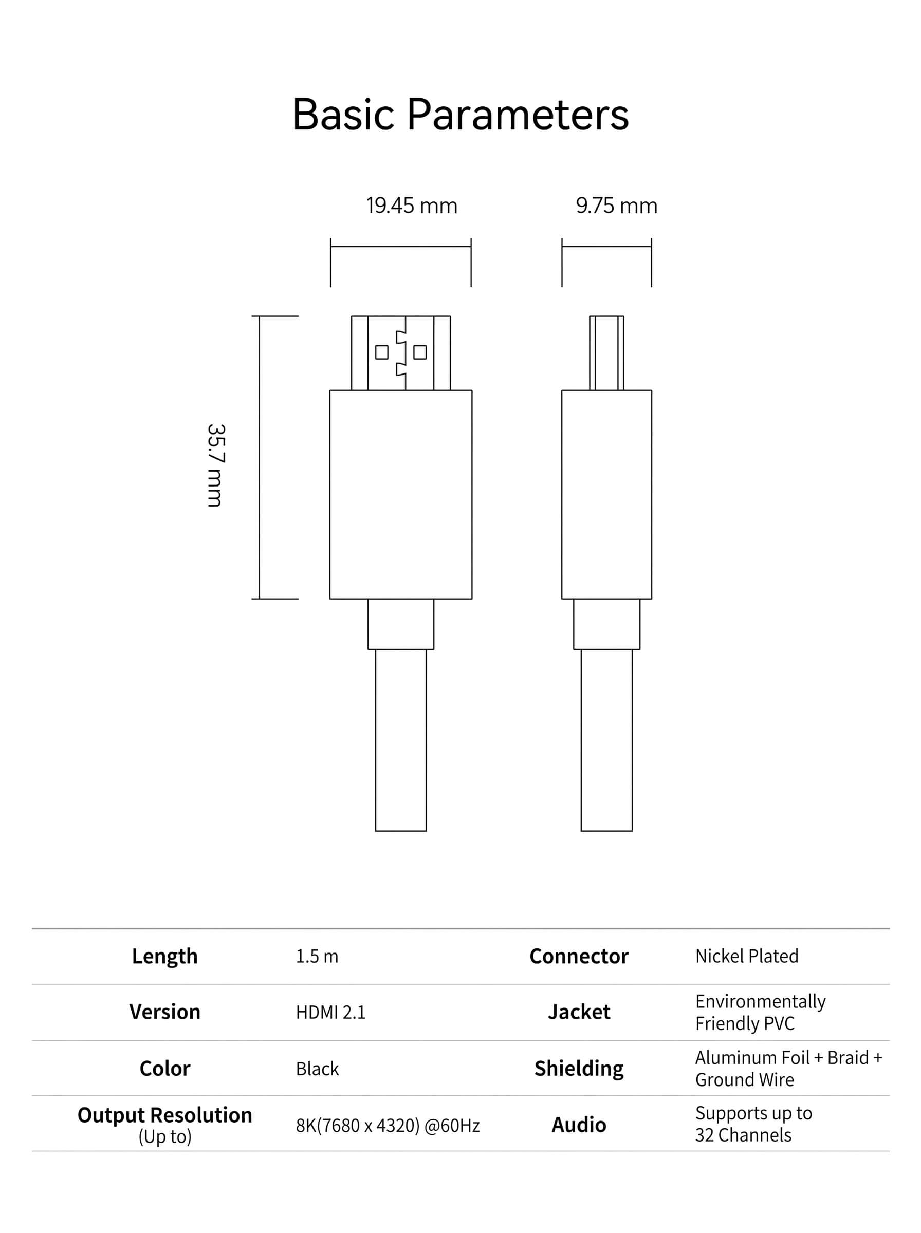 Xiaomi 8K HDMI Ultra HD Data Cable
