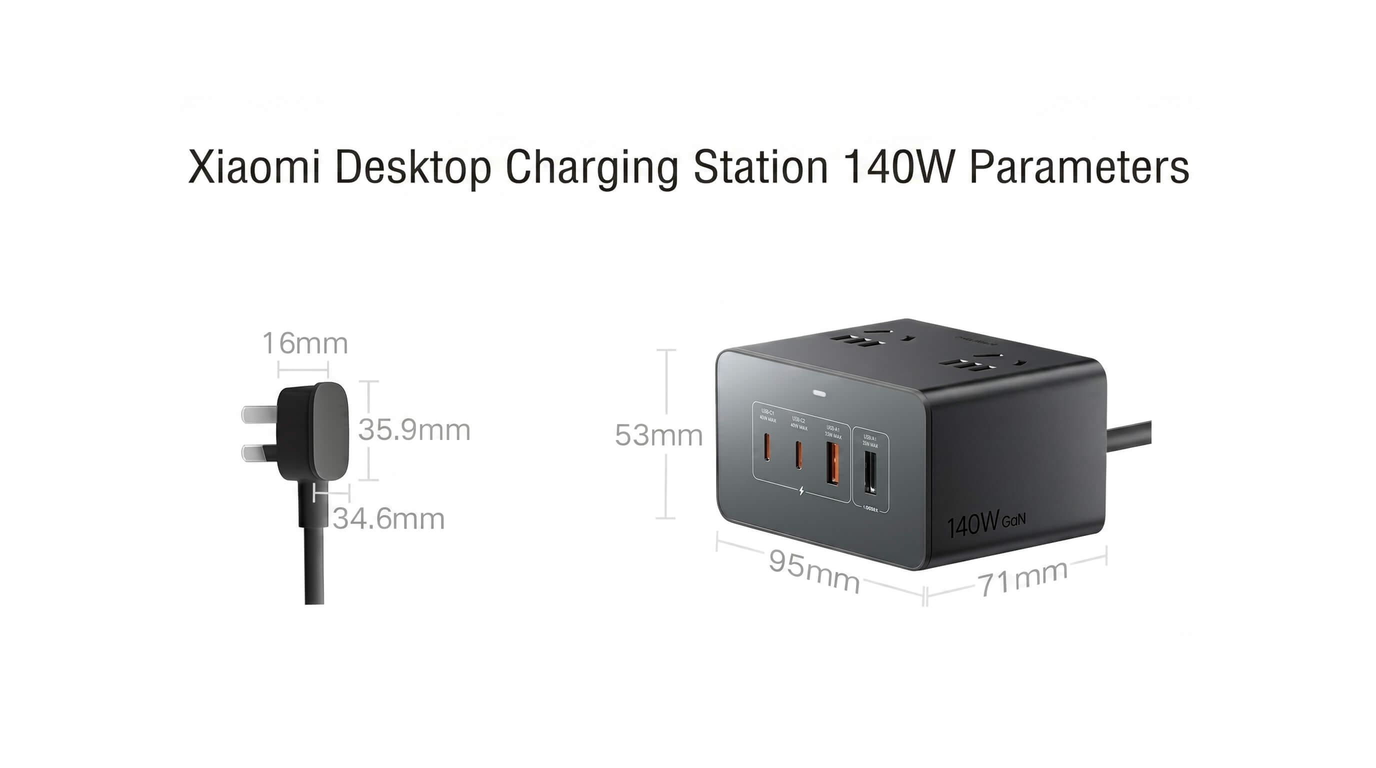 Xiaomi Desktop Charging Station 140W