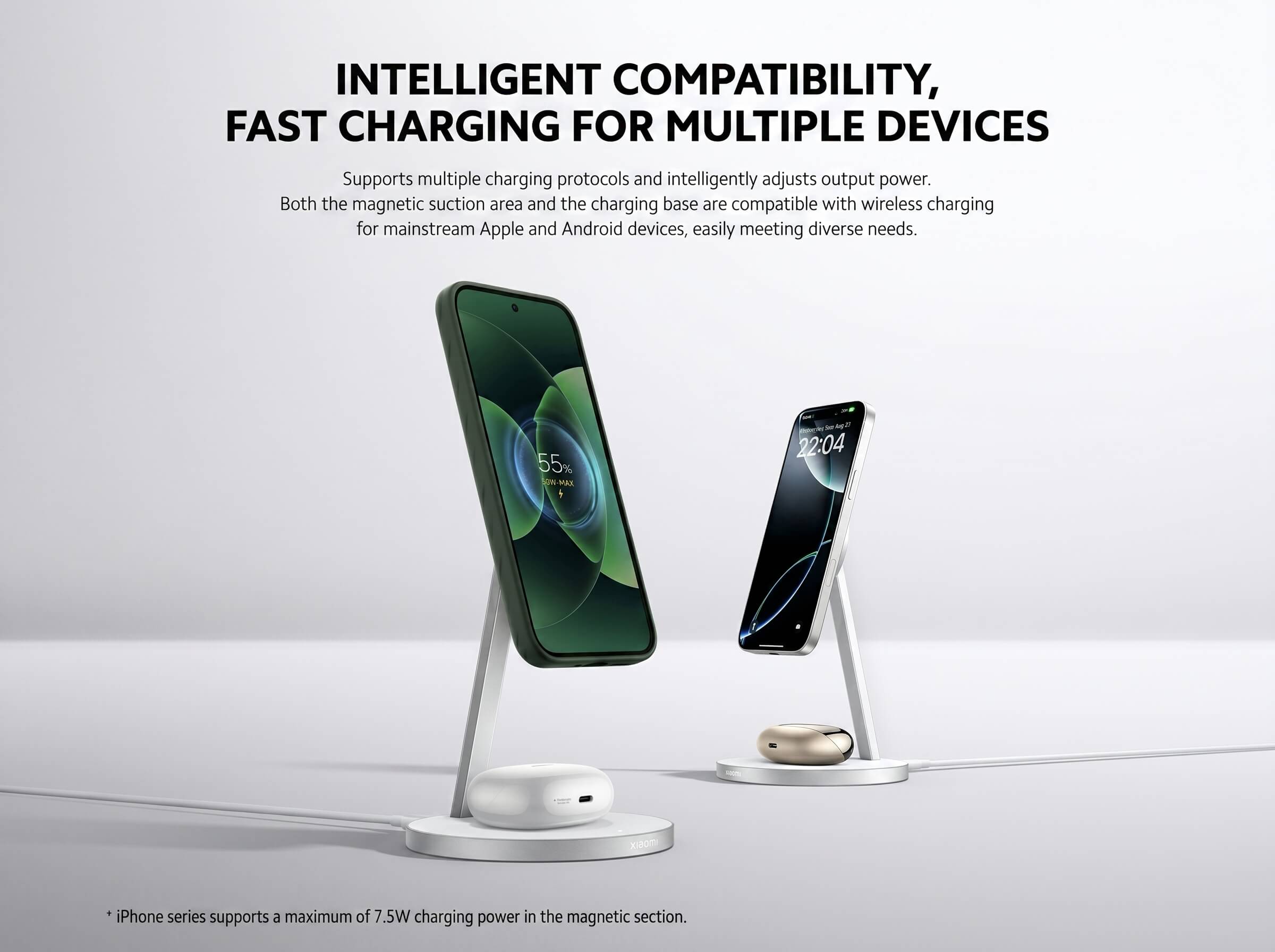 Xiaomi 2-in-1 Magnetic Wireless Charger 30W
