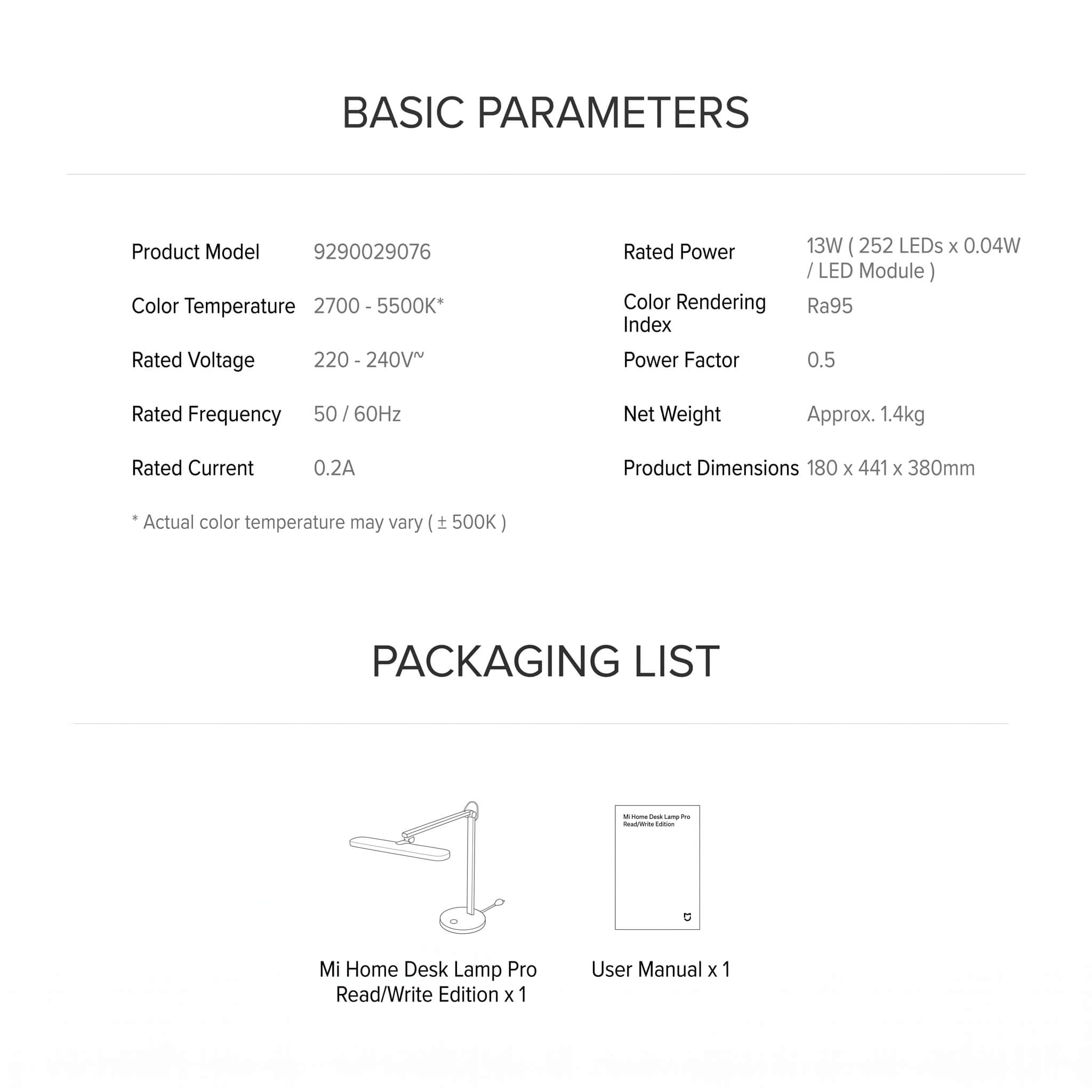 Mi Table Lamp Pro Read and Write Edition