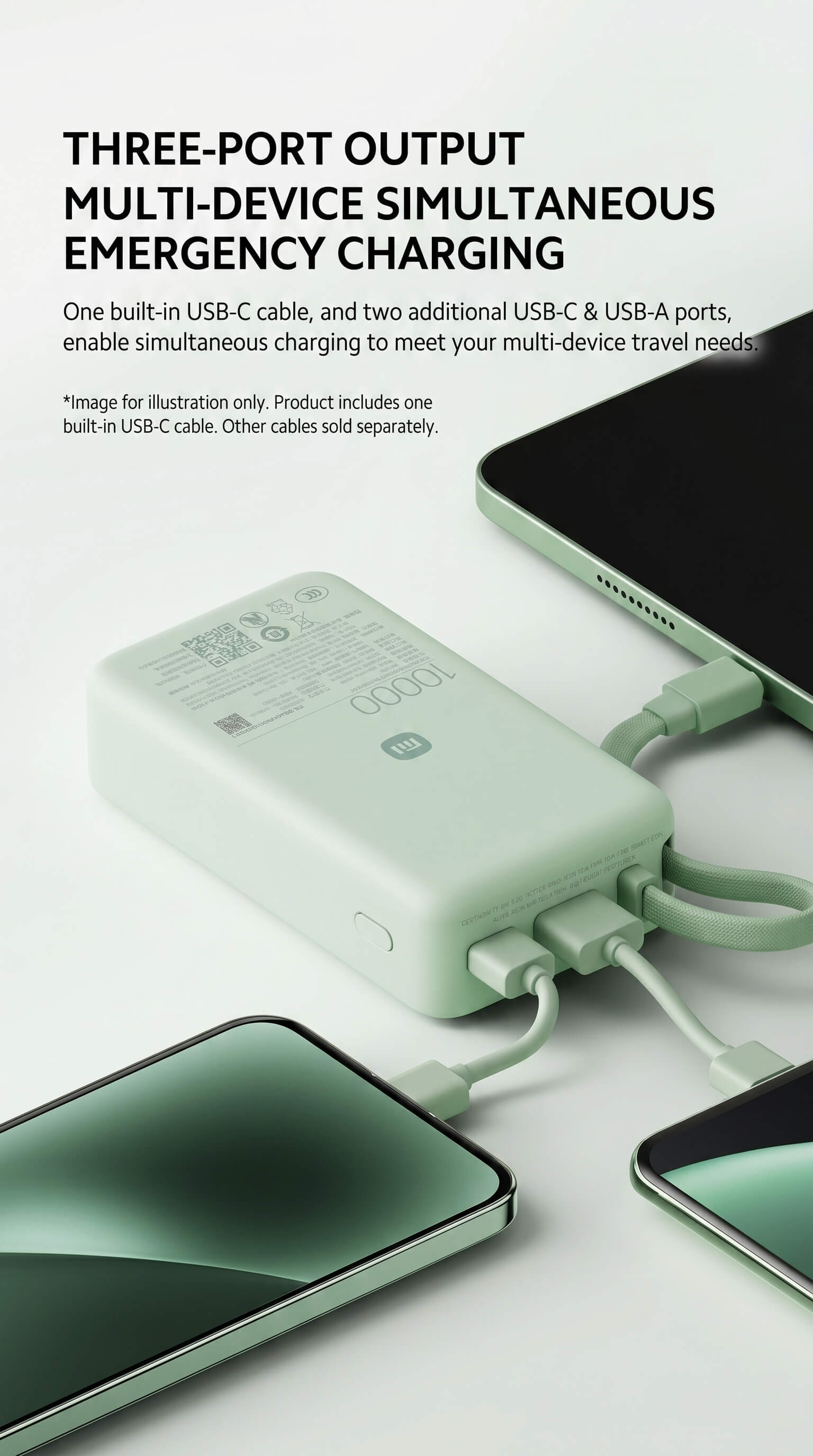 Xiaomi built-in screen display power bank 10000 45W