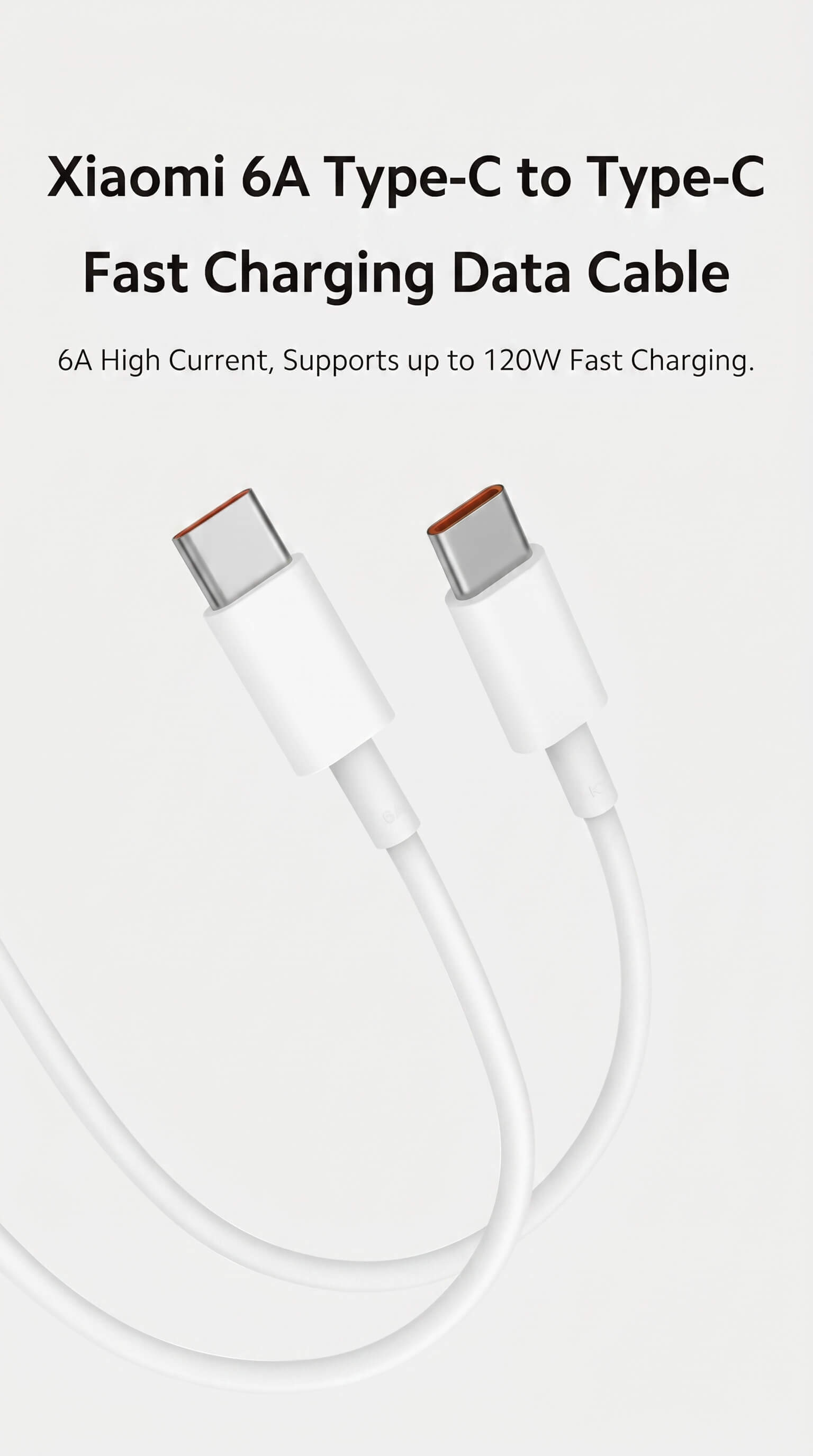 Xiaomi 6A Type-C to Type-C fast charging cable