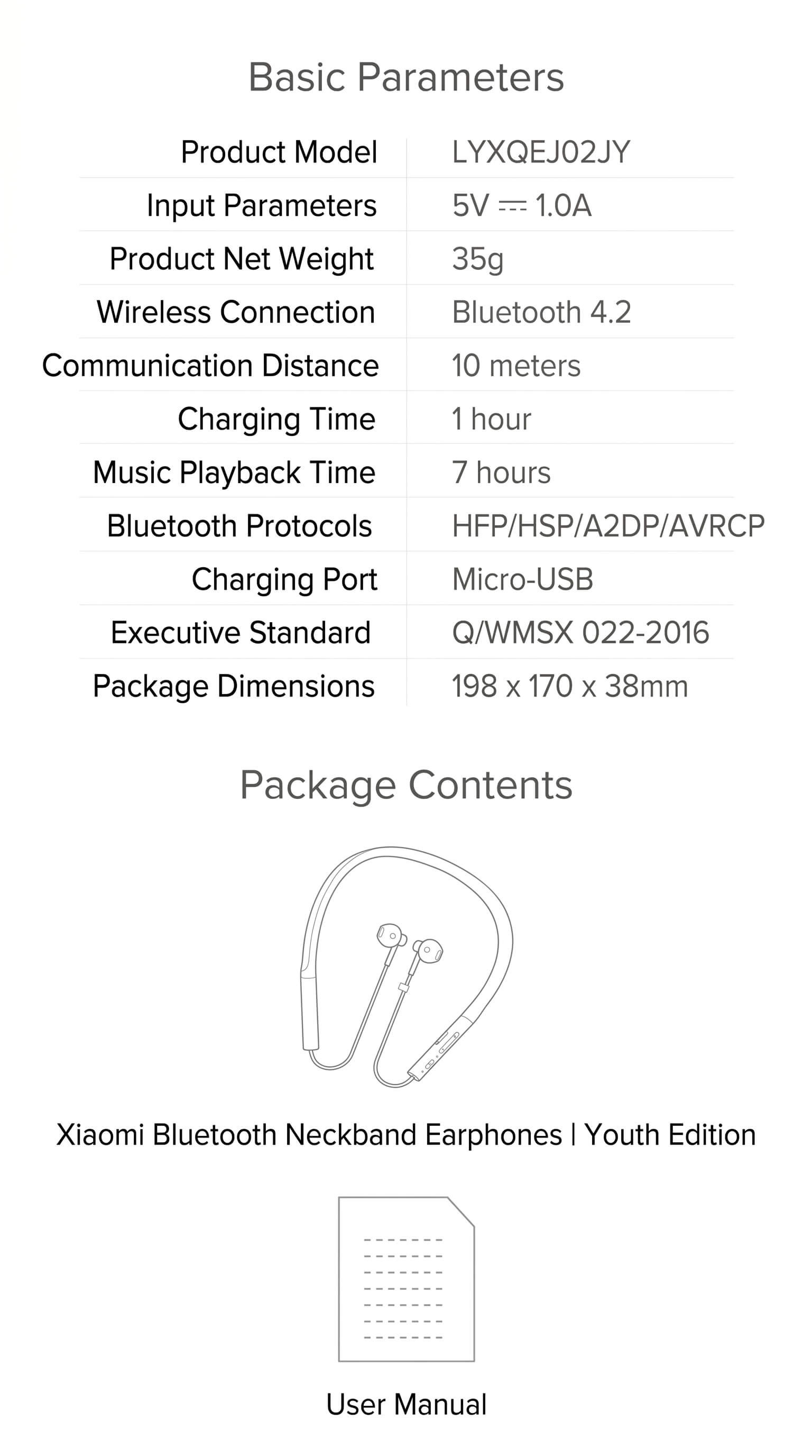 Xiaomi Bluetooth Collar Headphone Youth Edition