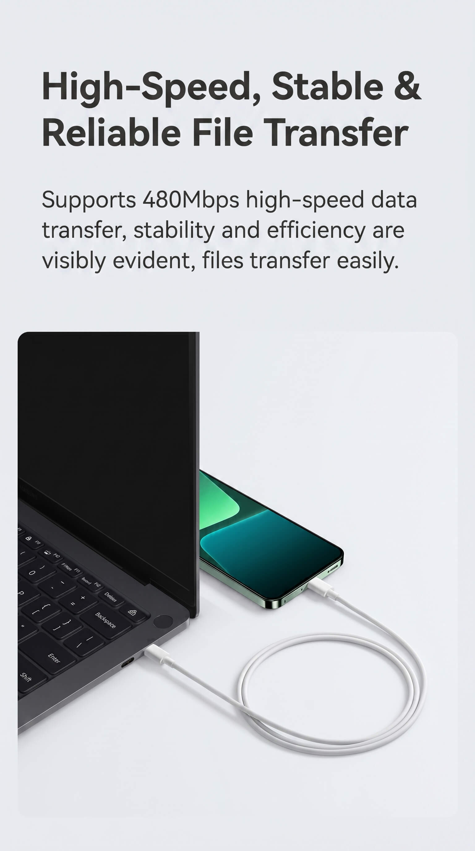 Xiaomi 3A Braided USB-C to USB-C Cable (1m)