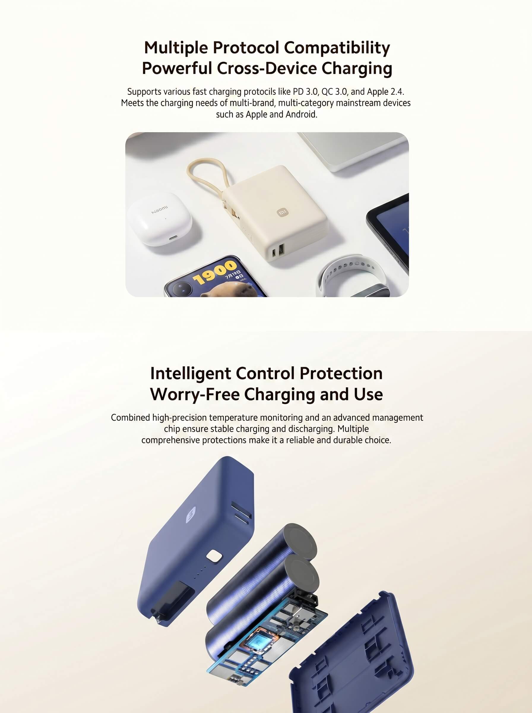 Xiaomi 33W Power Bank 10000 (Integrated Cable)