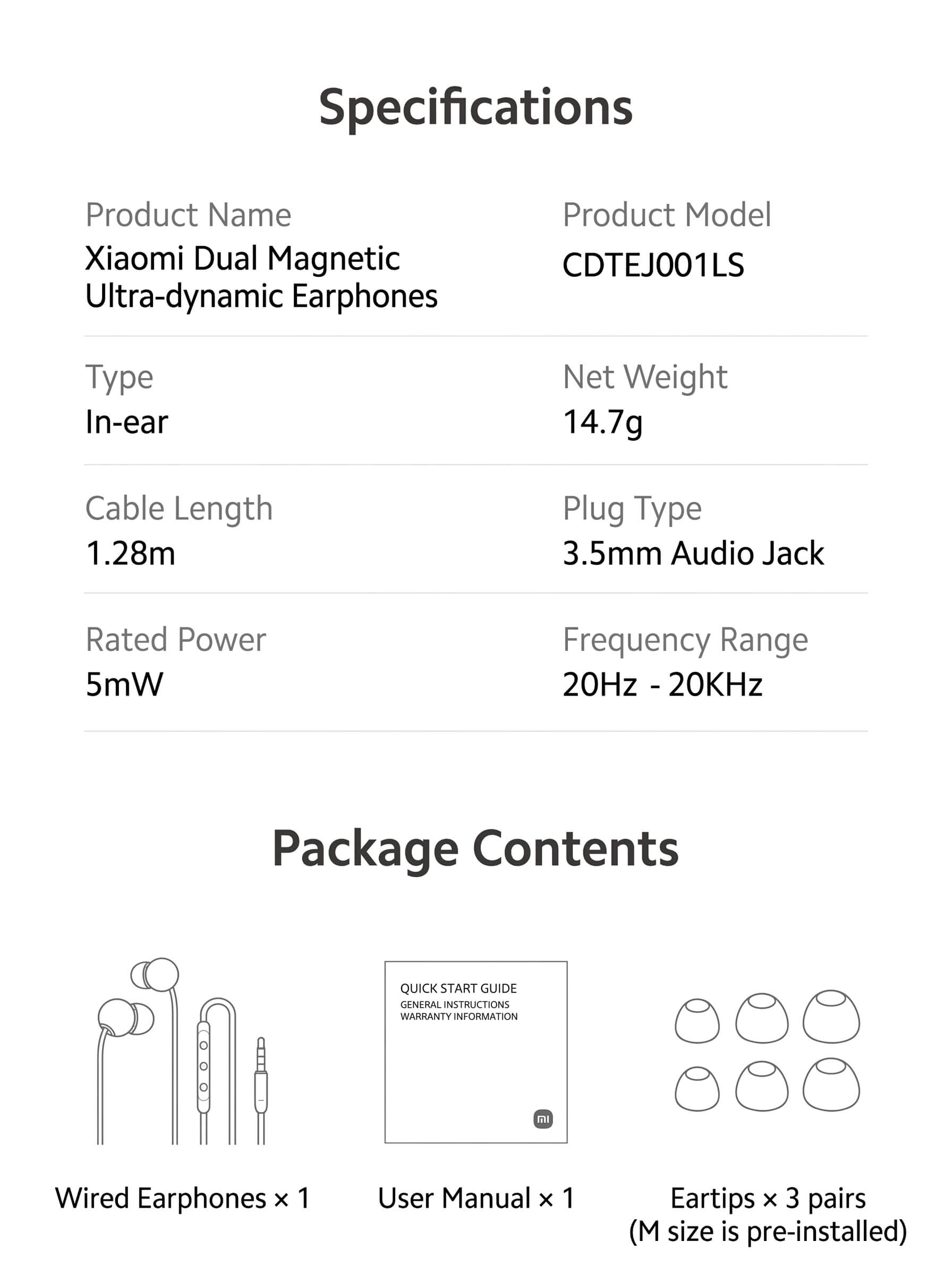 Xiaomi Dual Magnetic Super Dynamic Headphones