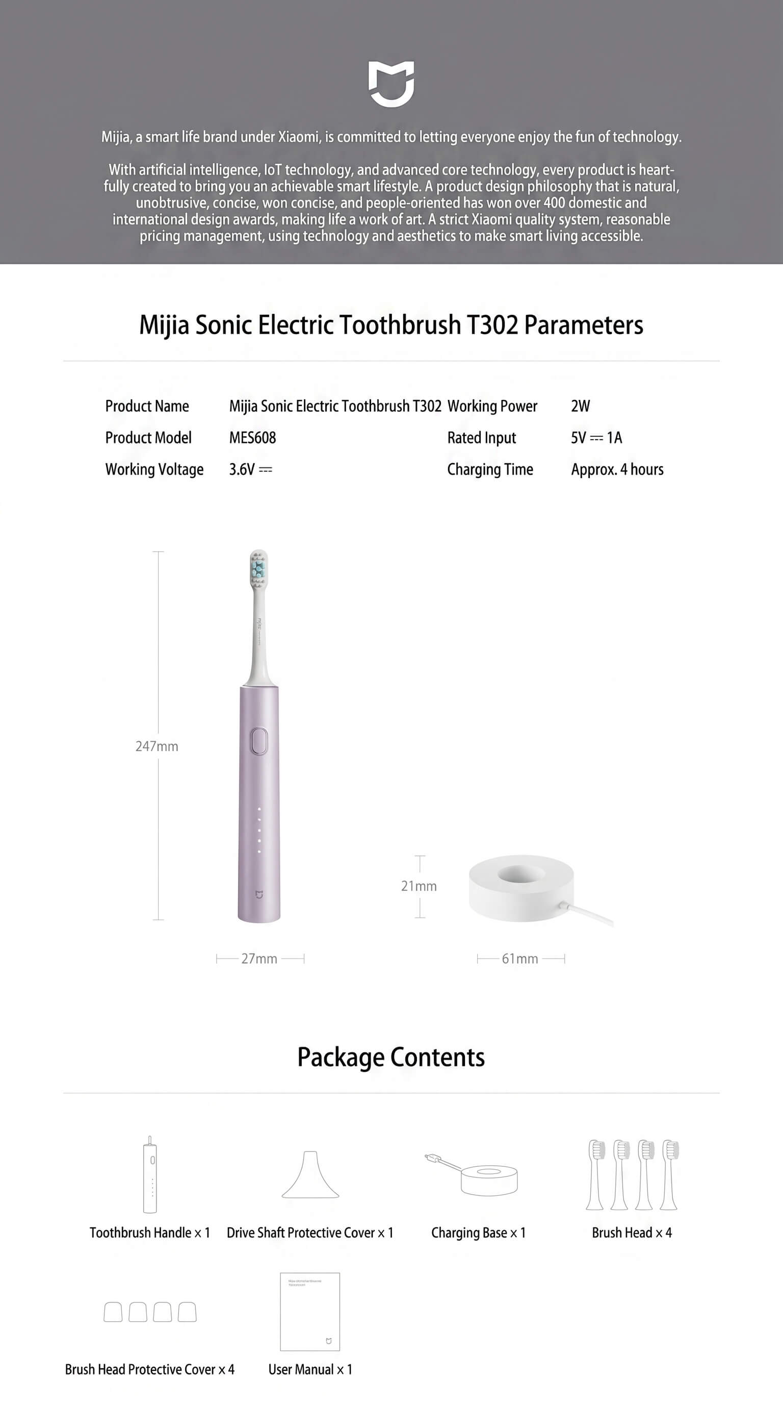 Xiaomi Electric Toothbrush T302