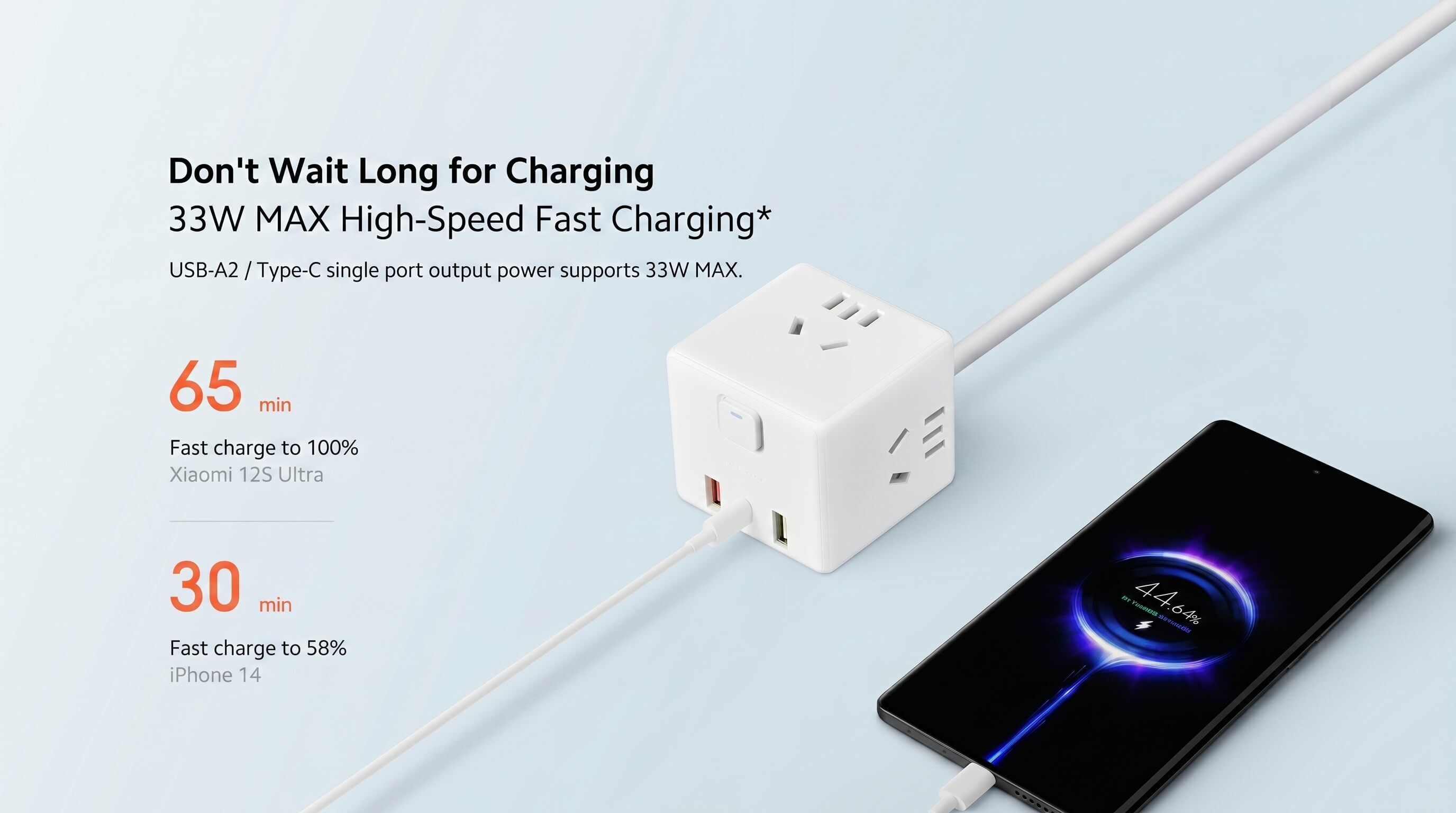 Xiaomi Rubik Cube Adapter Pro 33W Wired Fast Charge Version (2A1C)