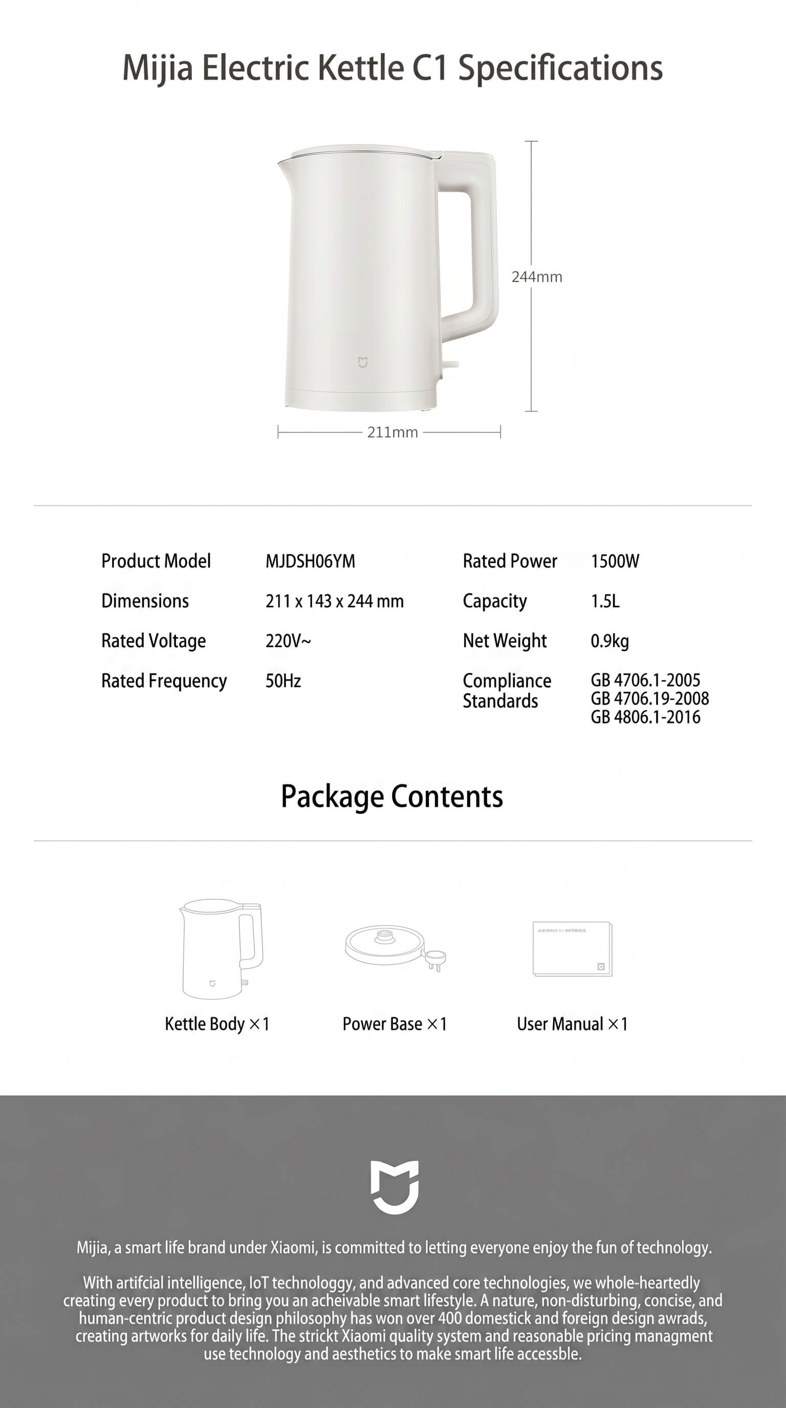 Xiaomi Electric Kettle C1
