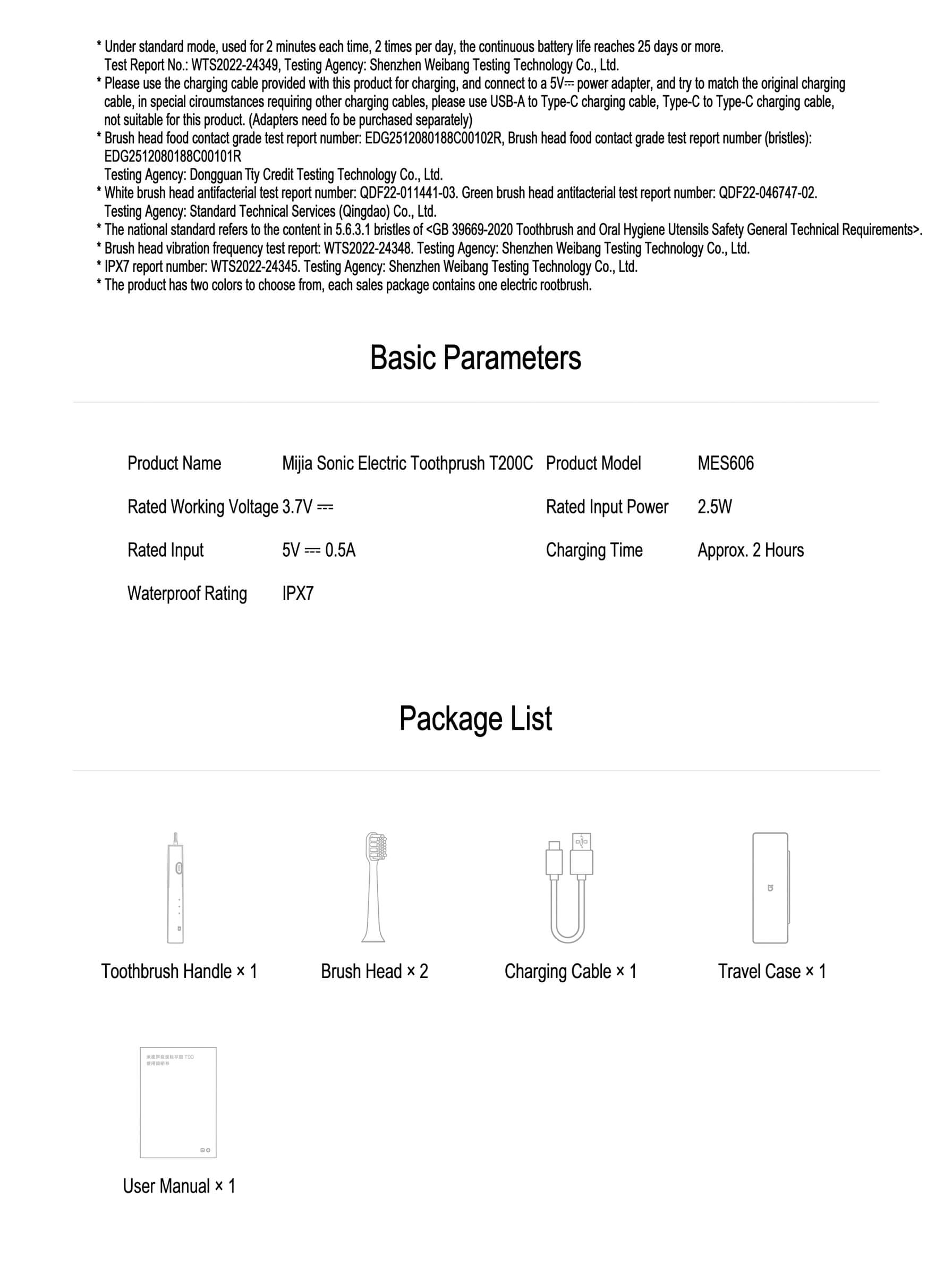 Mi Sonic Electric Toothbrush T200