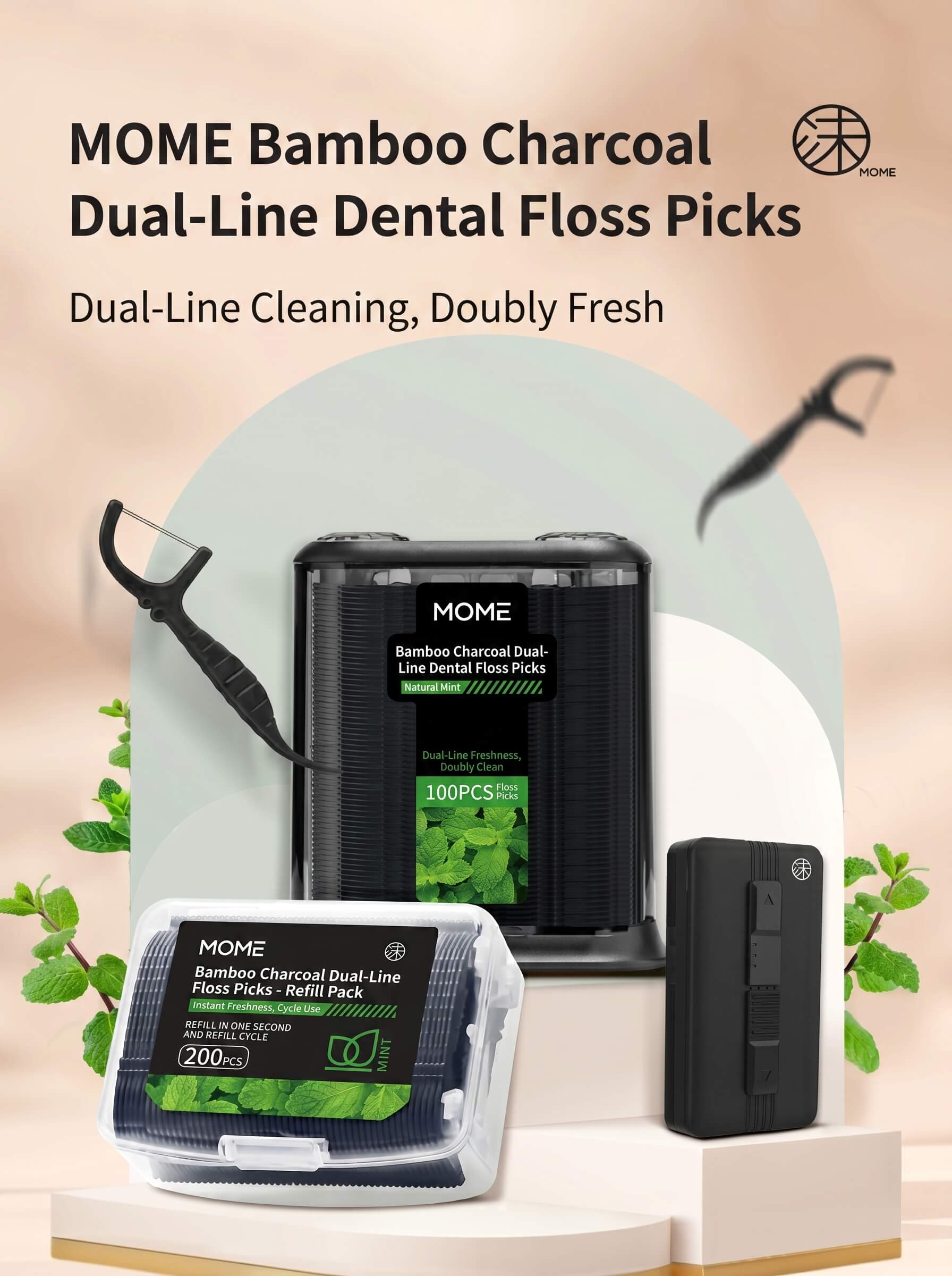 Xiaomi MomoNano Charcoal Dental Floss Stick