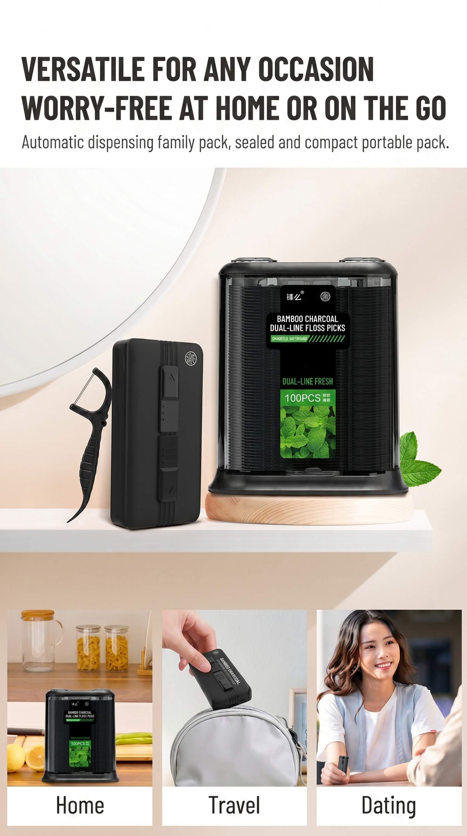 Xiaomi MomoNano Charcoal Dental Floss Stick